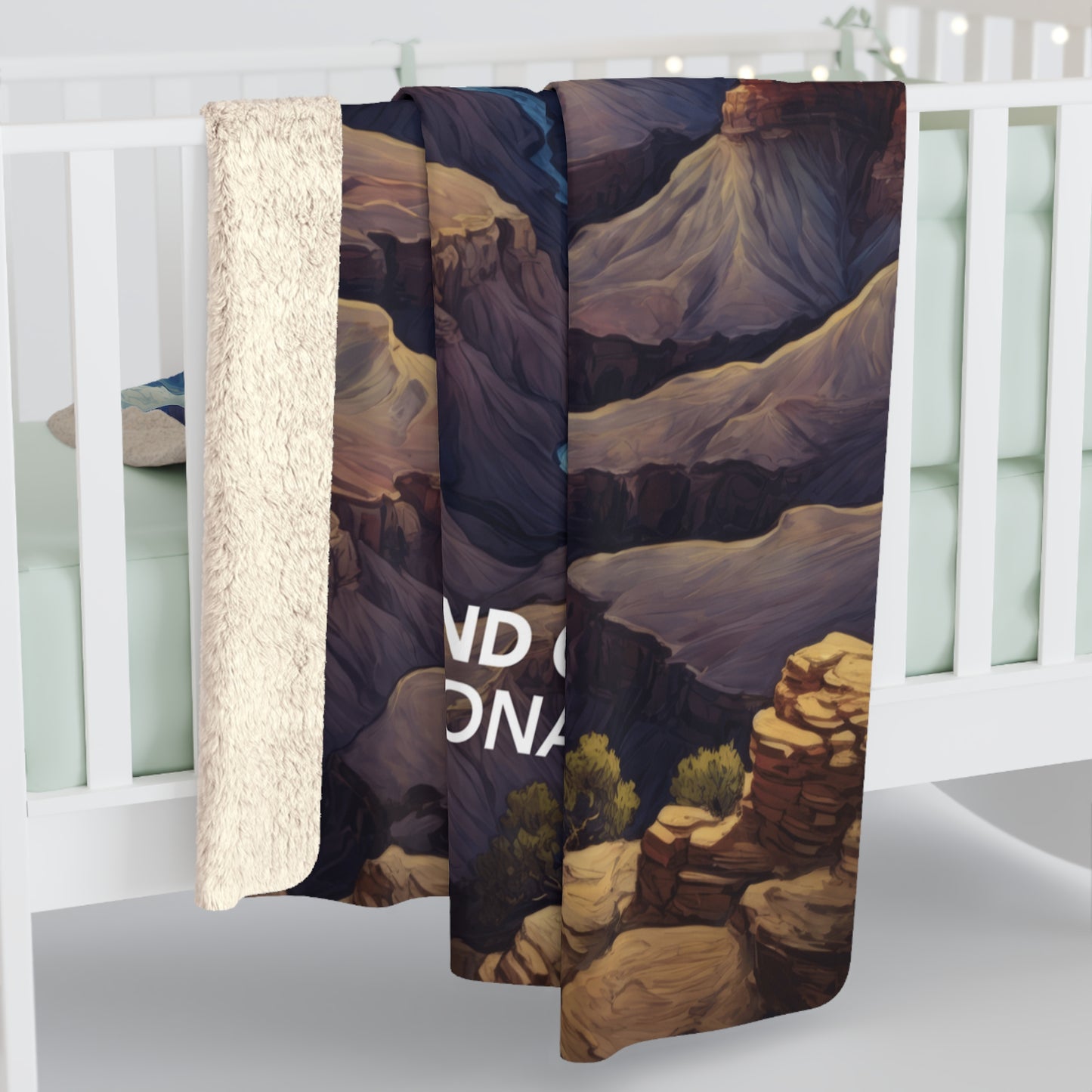 Grand Canyon National Park Sherpa Blanket - The Starry Night