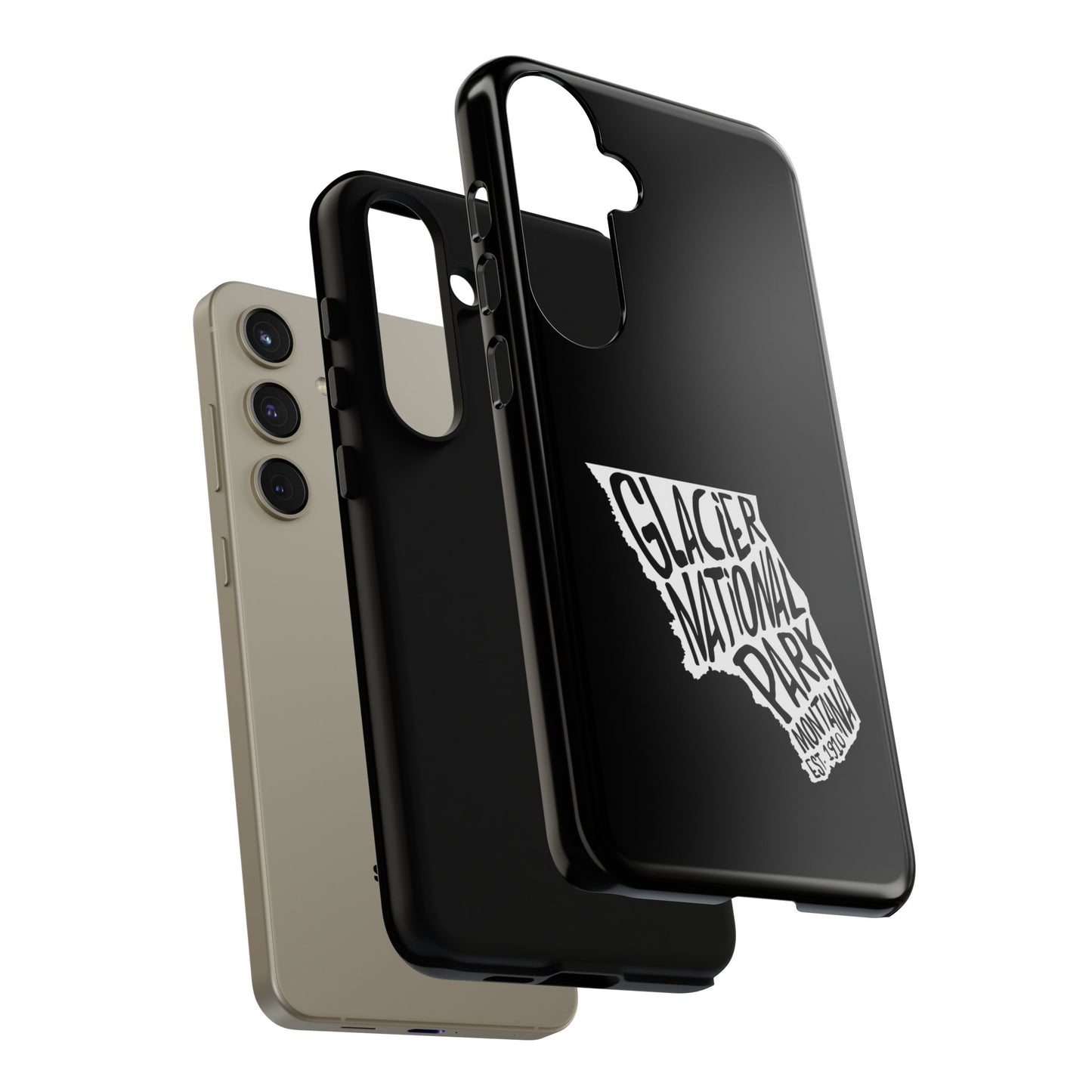 Glacier National Park Phone Case - Map Design