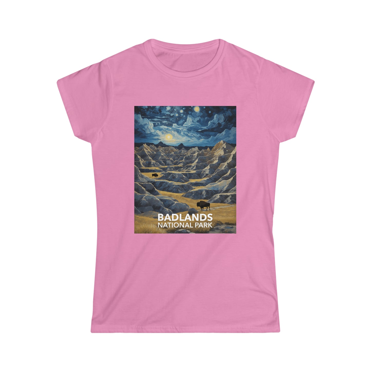 Badlands National Park T-Shirt - Women's Starry Night