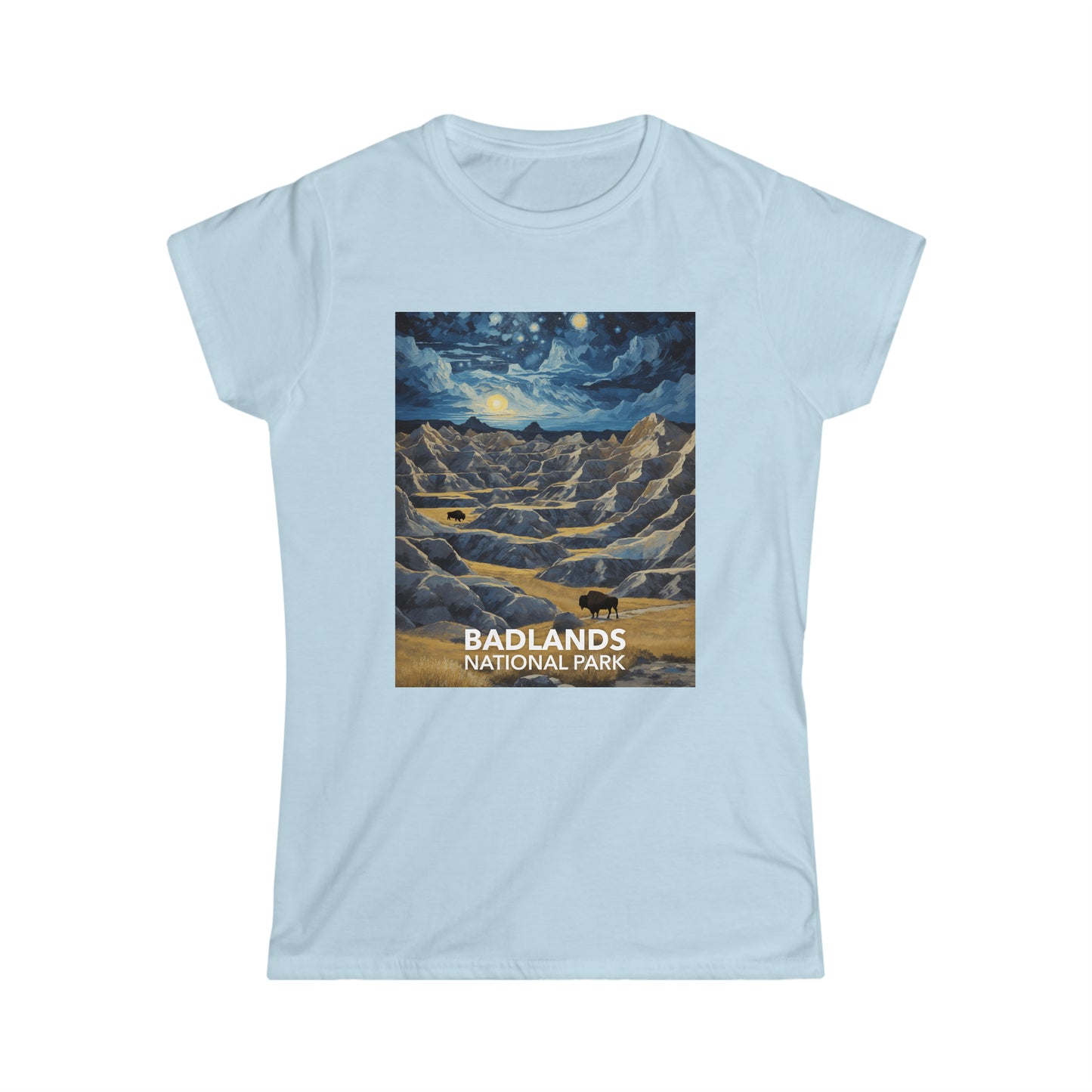 Badlands National Park T-Shirt - Women's Starry Night