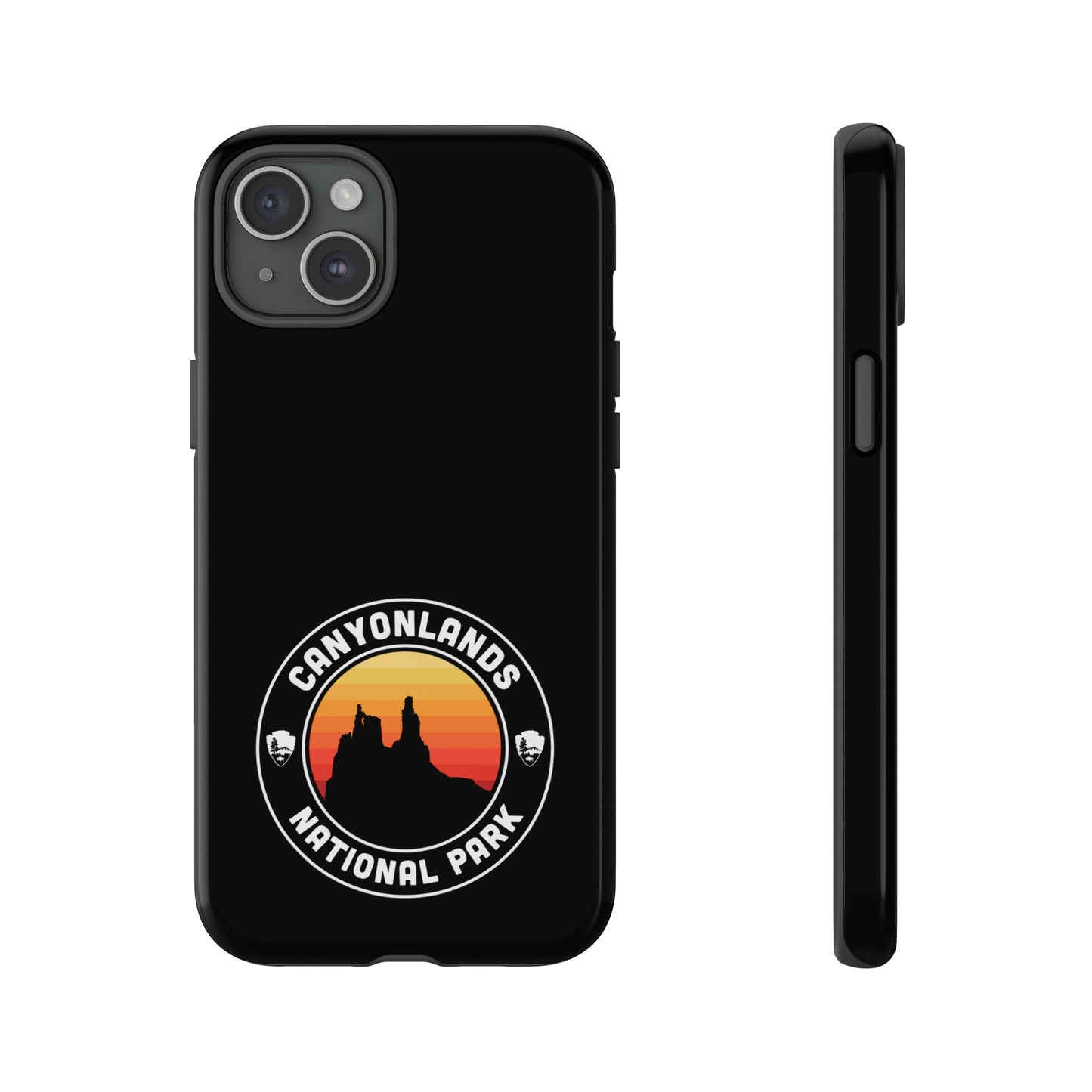 Canyonlands National Park Phone Case - Round Emblem Design