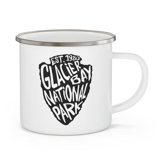 Glacier Bay National Park Enamel Camping Mug - Arrowhead