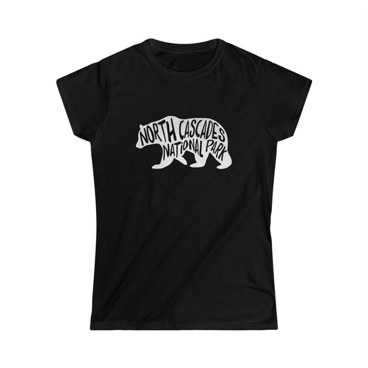 North Cascades National Park Women's T-Shirt - Black Bear