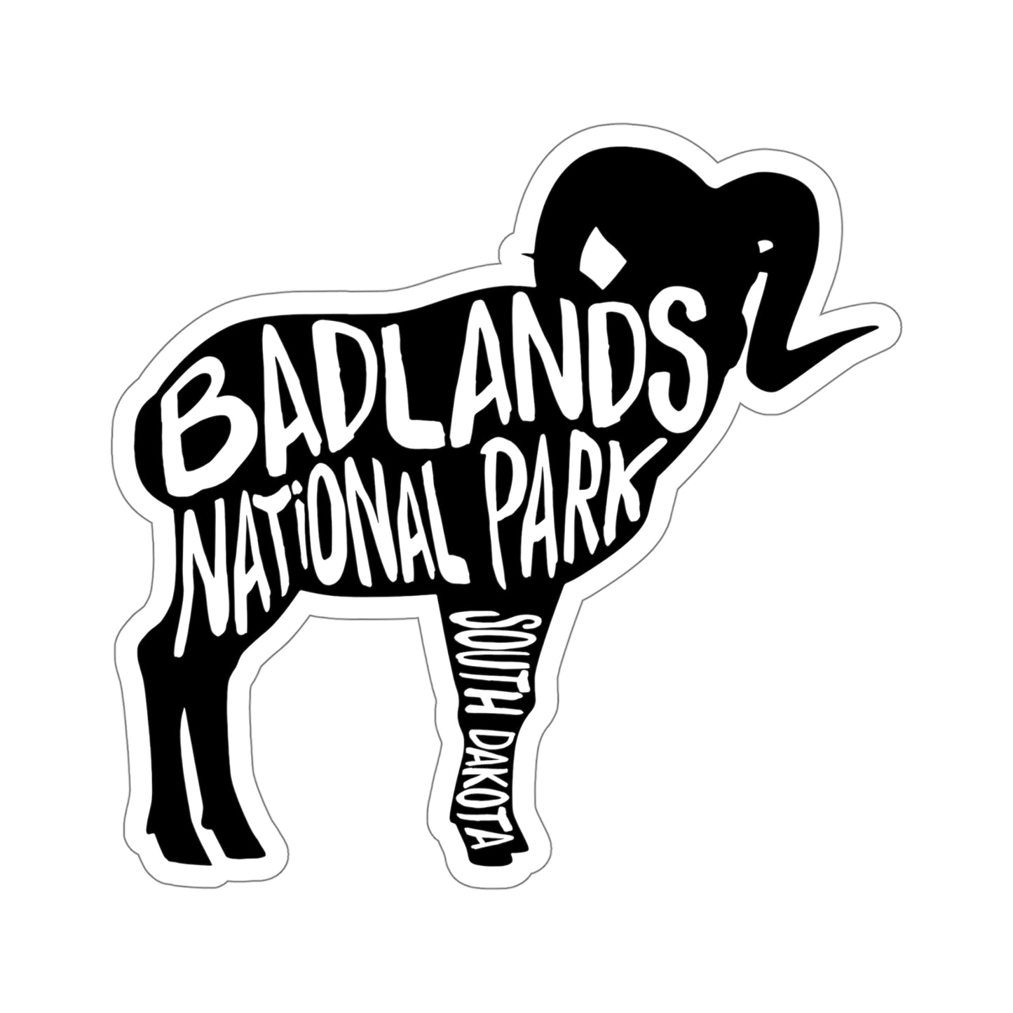 Badlands National Park Sticker - Bighorn Sheep