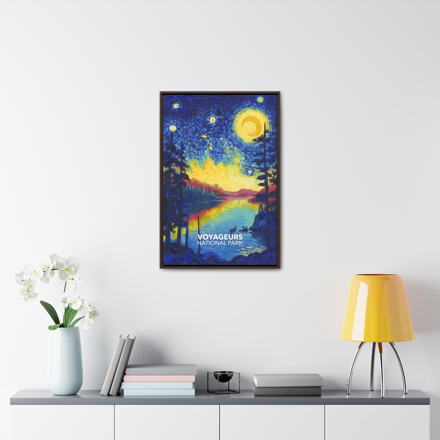 Voyageurs National Park Framed Canvas - The Starry Night