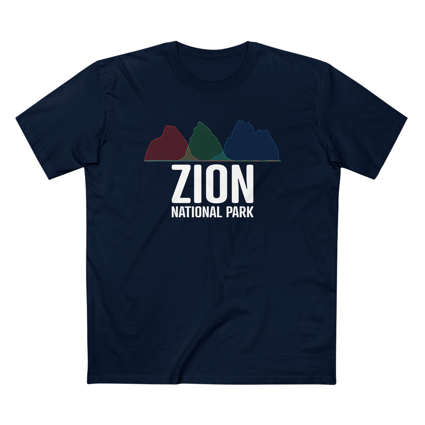 Zion National Park T-Shirt - Histogram Design