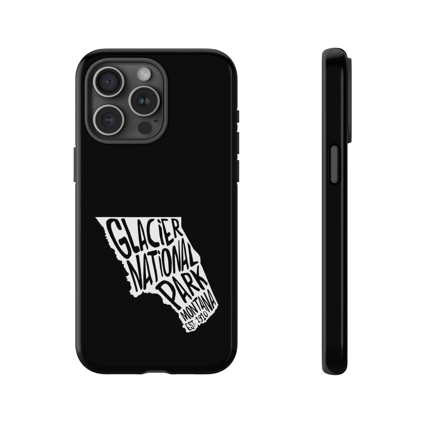 Glacier National Park Phone Case - Map Design