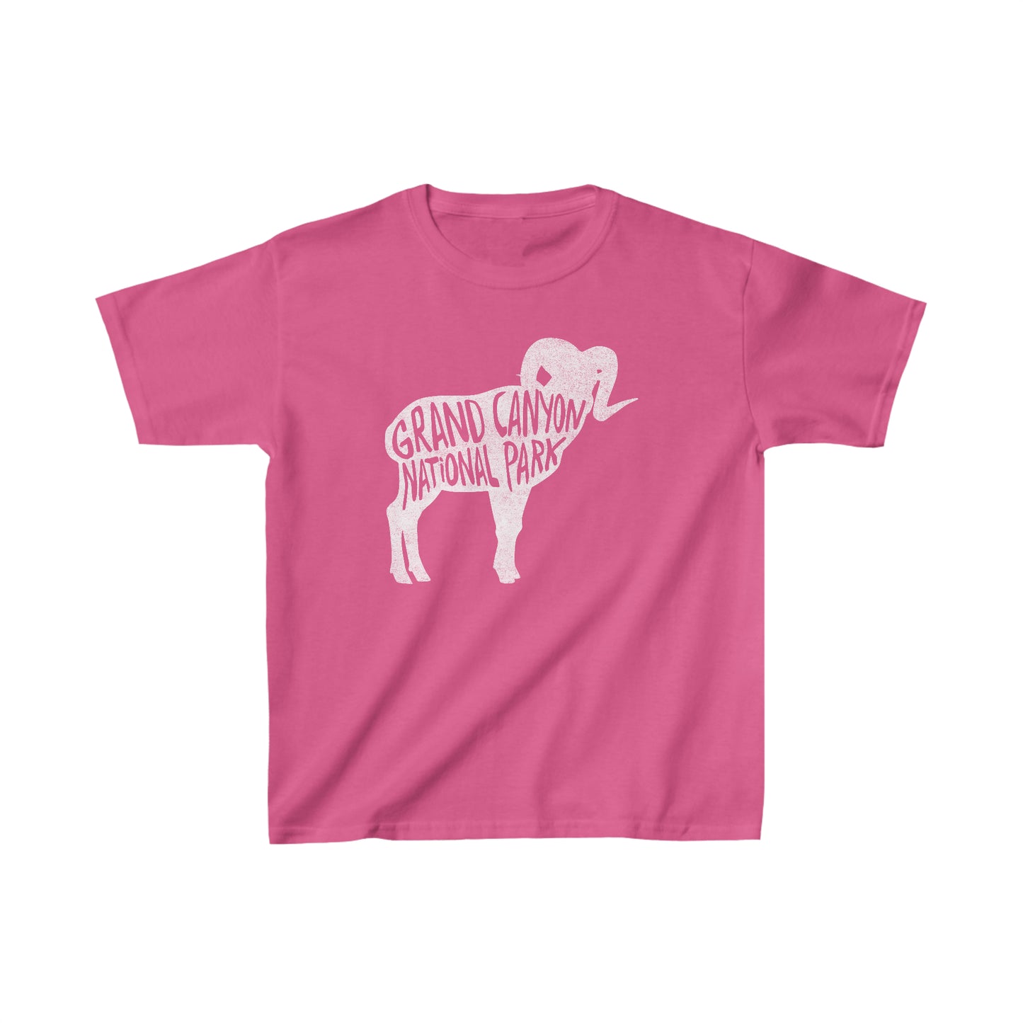 Grand Canyon National Park Child T-Shirt - Bighorn Sheep Chunky Text