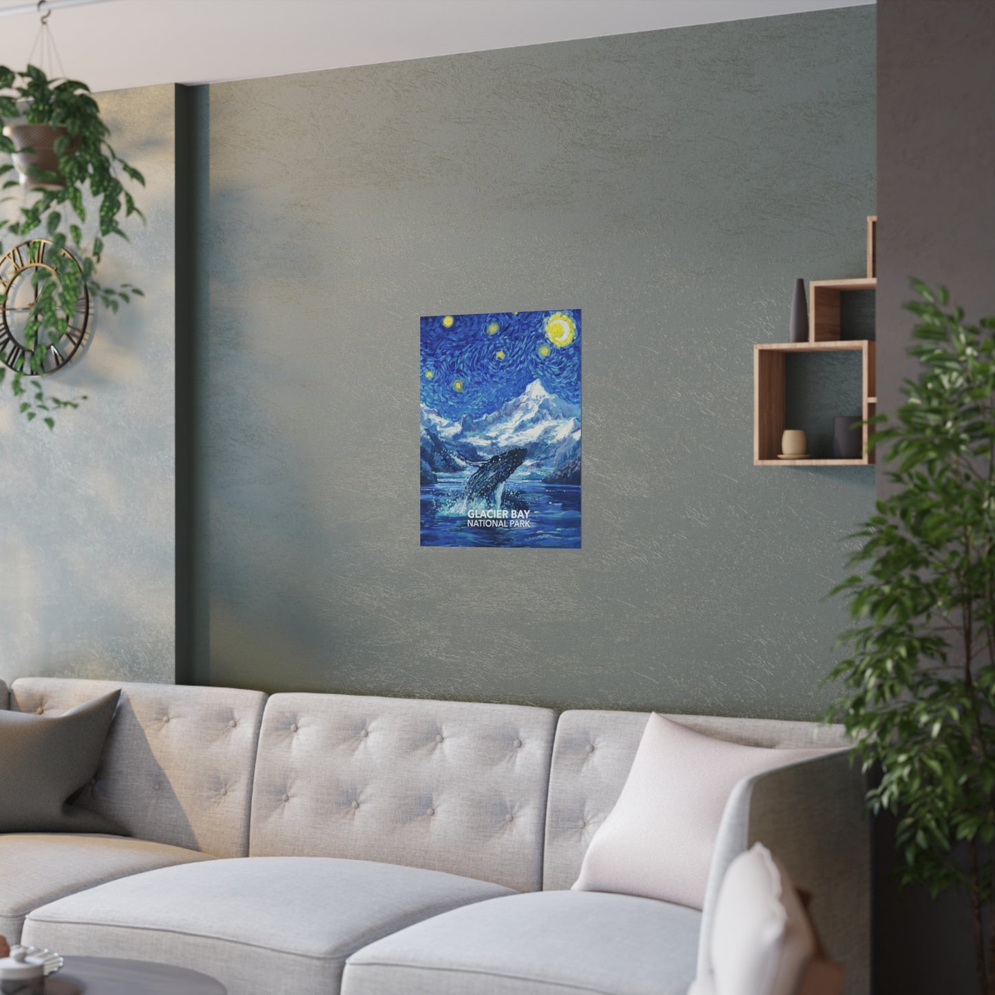Glacier Bay National Park Poster - Starry Night