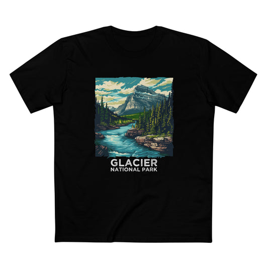 Glacier National Park T-Shirt - Vintage Design
