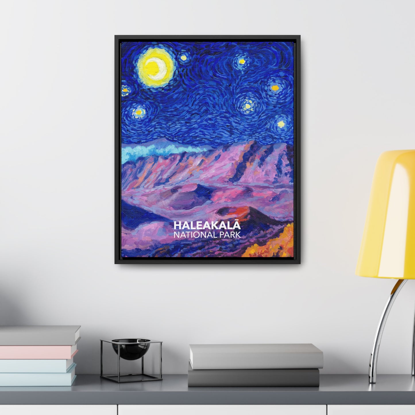Haleakala National Park Framed Canvas - The Starry Night
