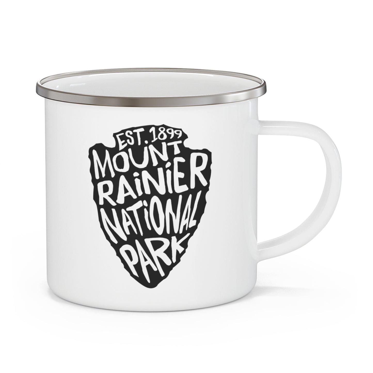 Mount Rainier National Park Enamel Camping Mug - Arrowhead