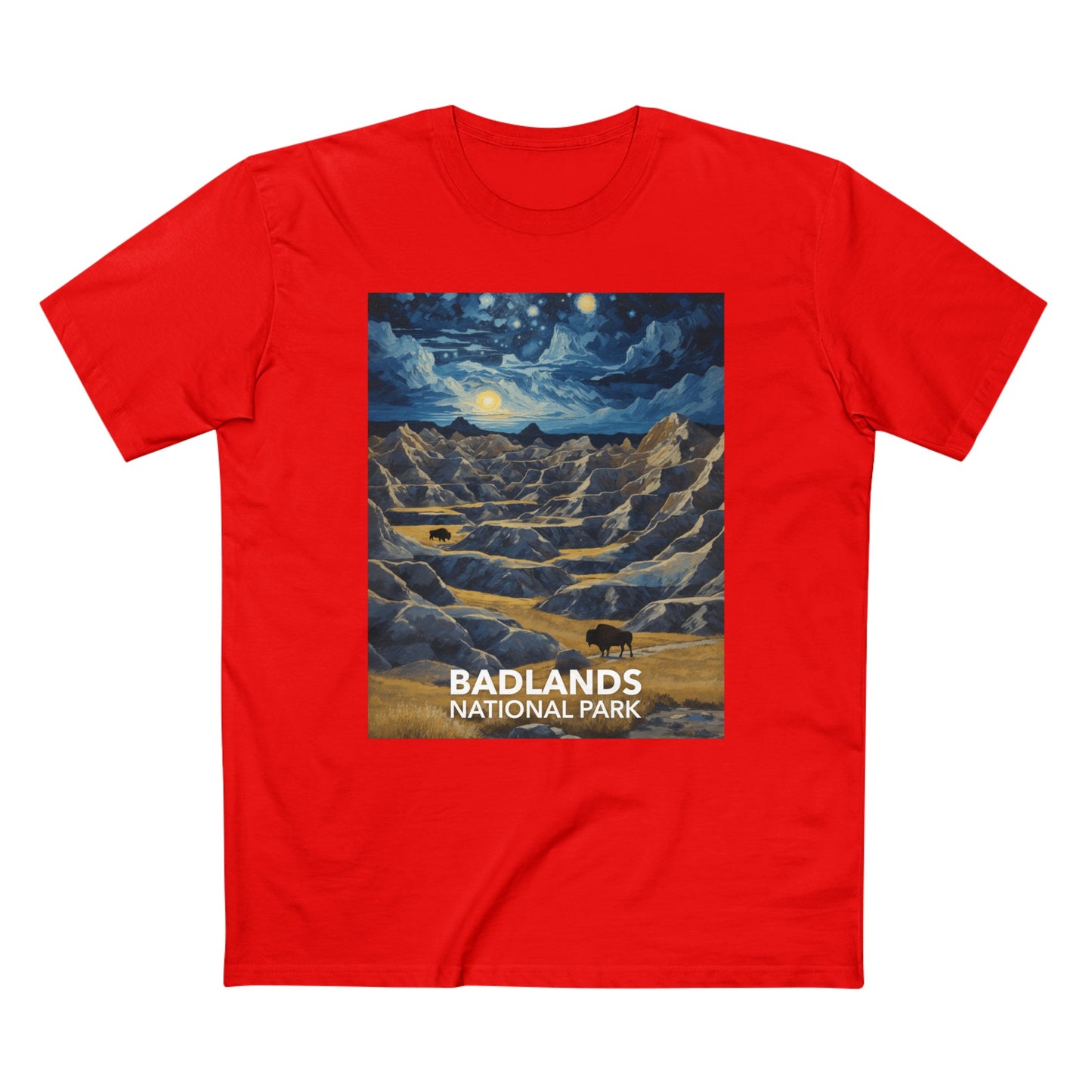 Badlands National Park T-Shirt - The Starry Night