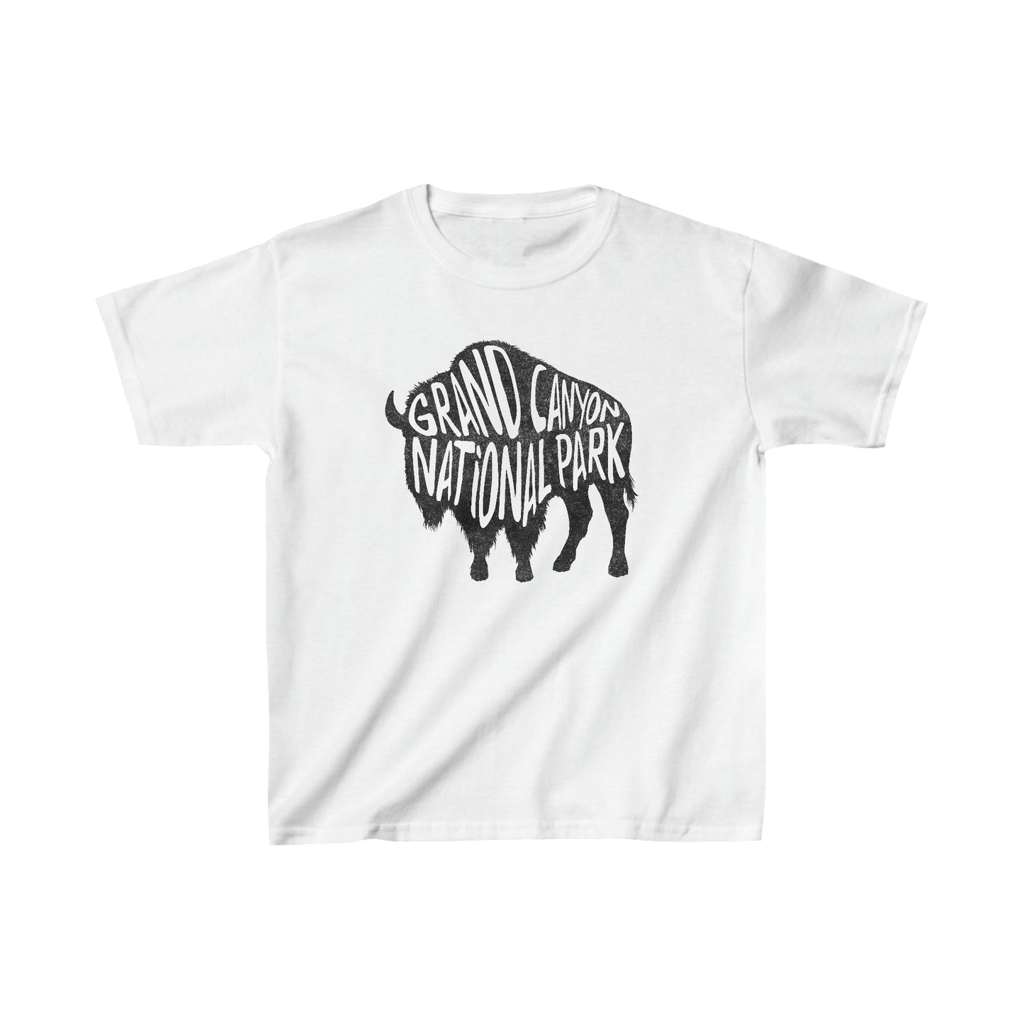Grand Canyon National Park Child T-Shirt - Bison Chunky Text