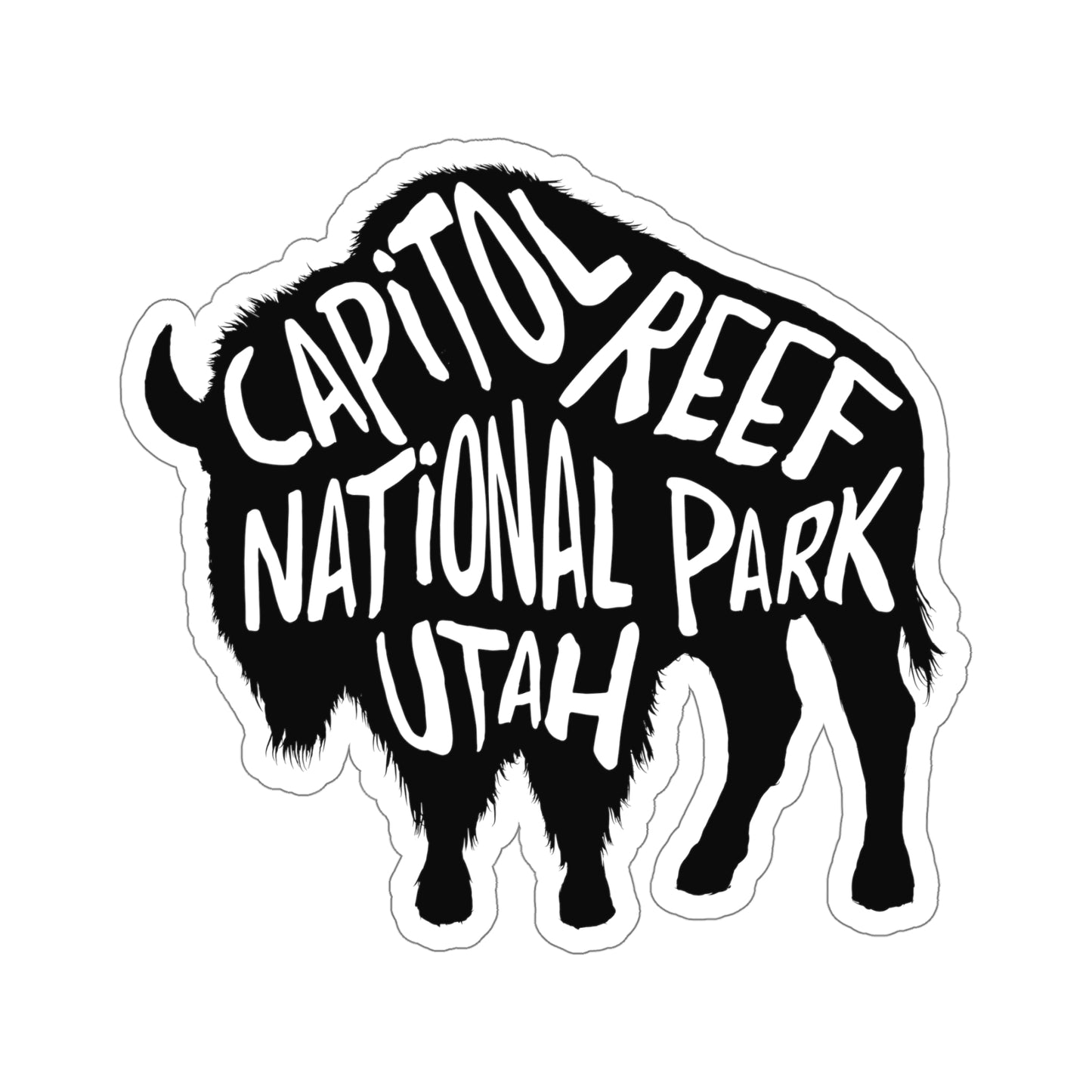 Capitol Reef National Park Sticker - Bison