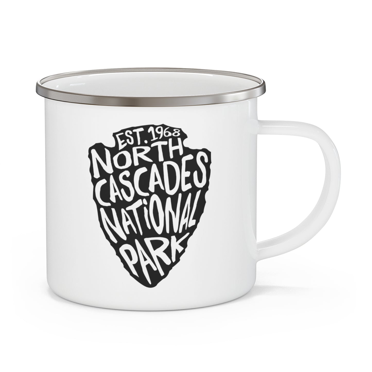 North Cascades National Park Enamel Camping Mug - Arrowhead