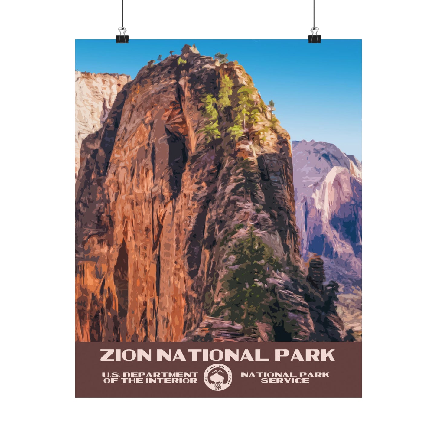 Zion National Park Poster