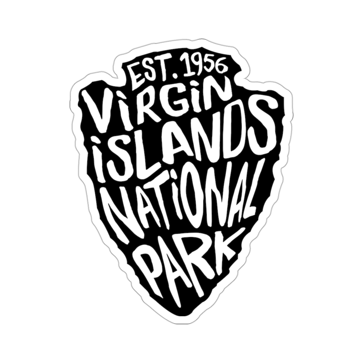 Virgin Islands National Park Sticker - Arrow Head Design