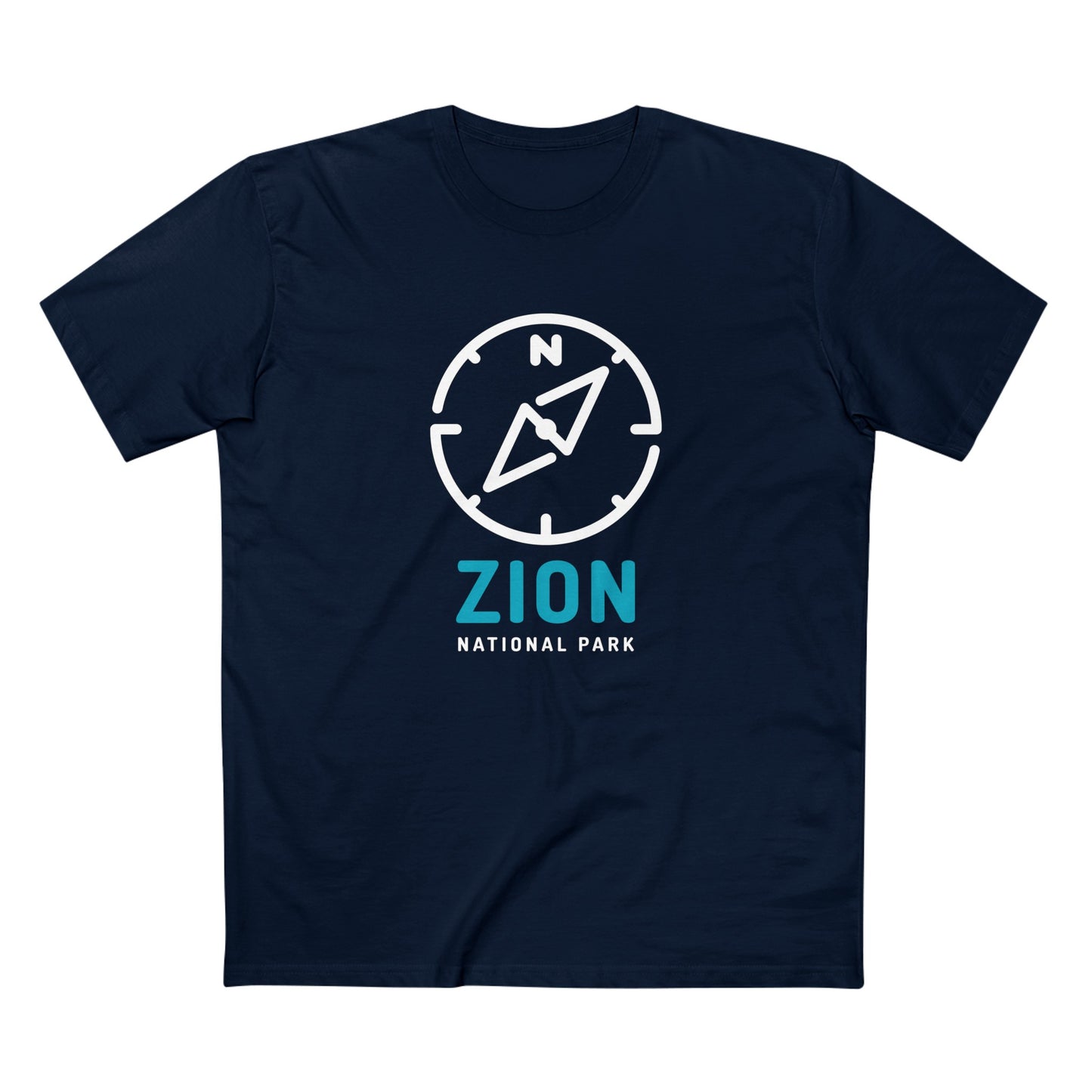 Zion National Park T-Shirt Compass Design