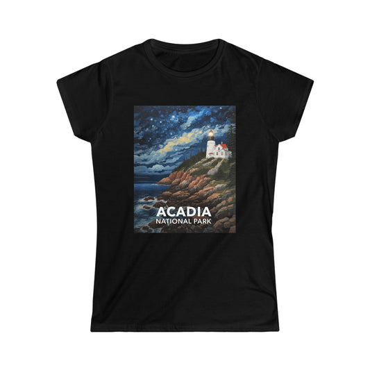 Acadia National Park T-Shirt - Women's Starry Night