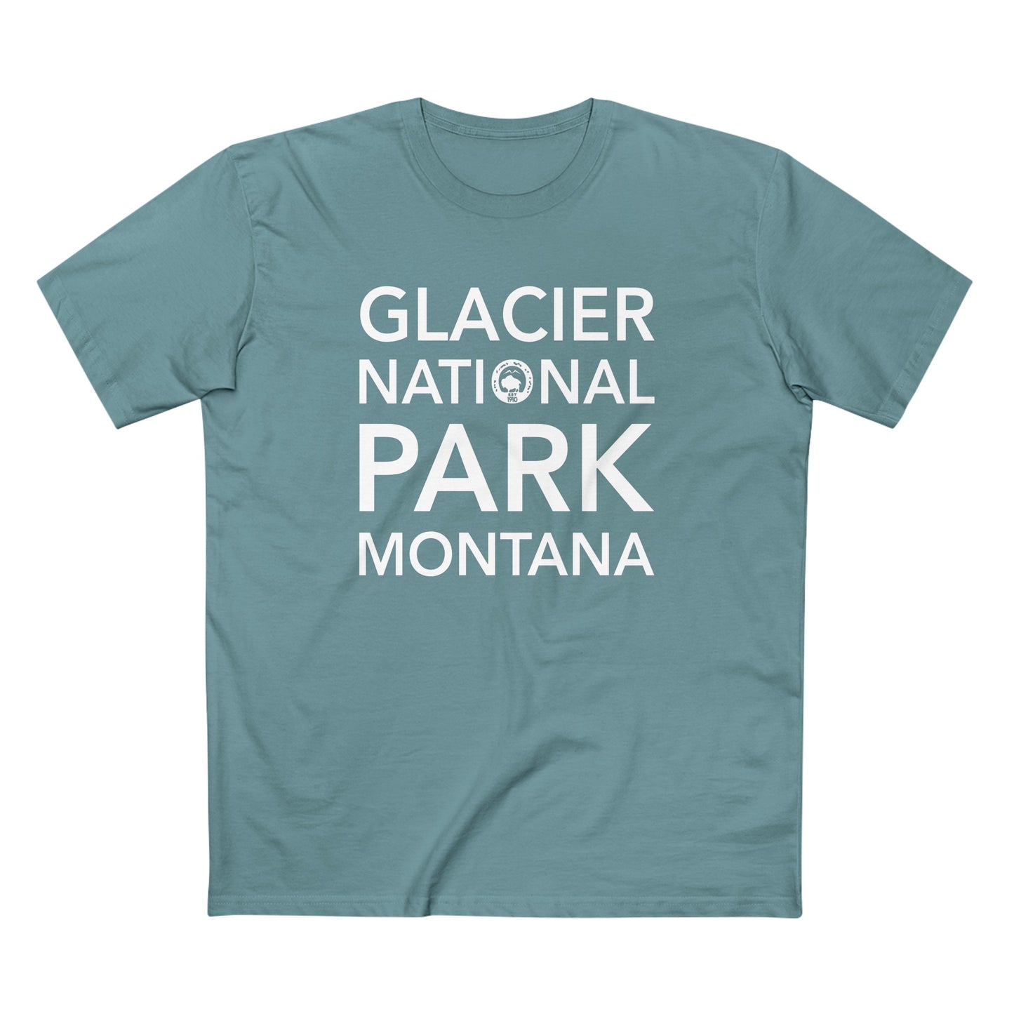 Glacier National Park T-Shirt Block Text