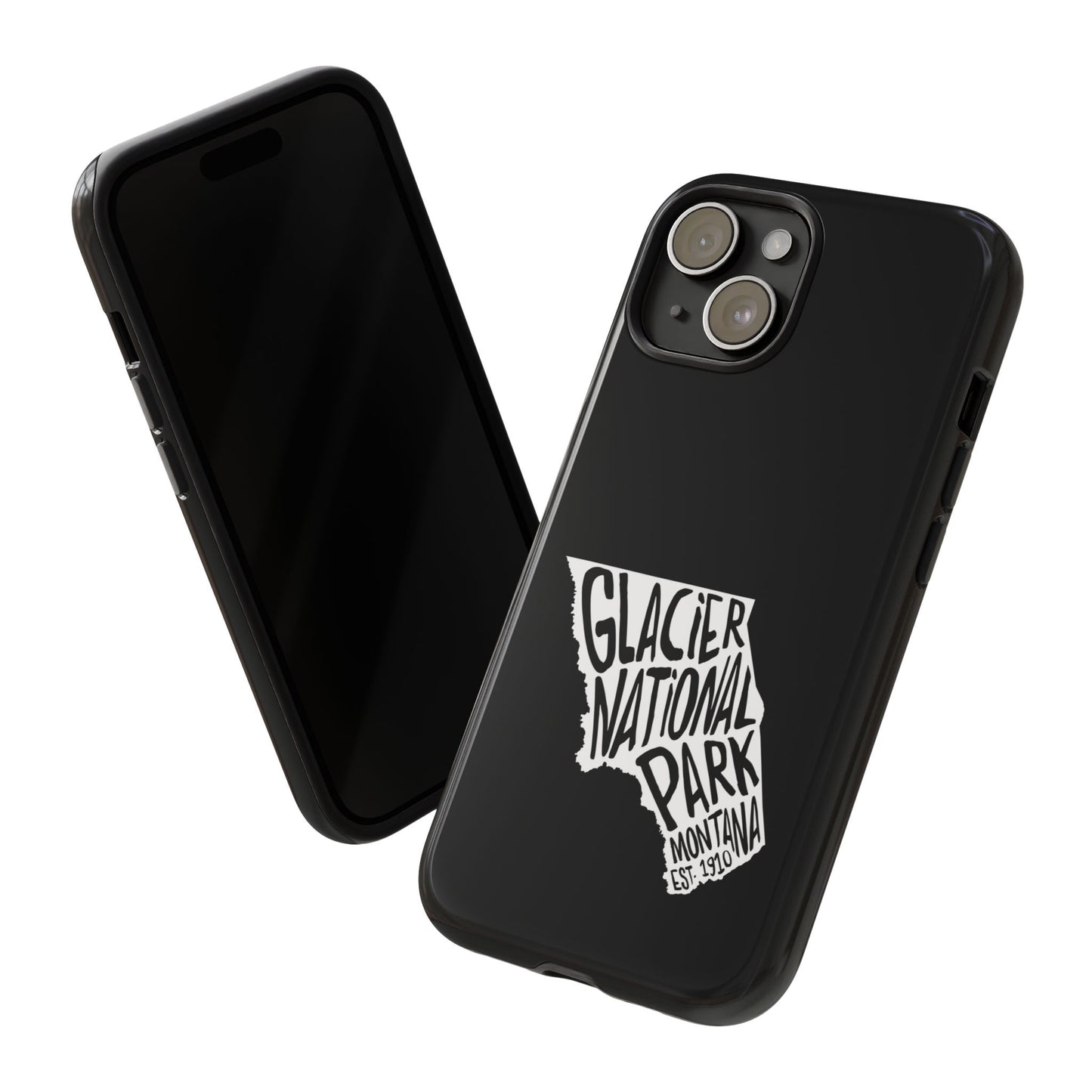 Glacier National Park Phone Case - Map Design