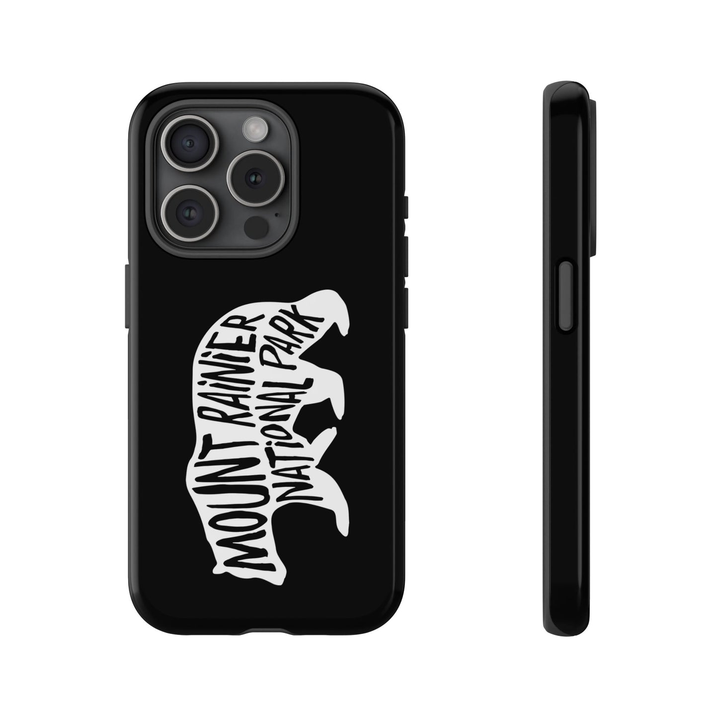 Mount Rainier National Park Phone Case - Black Bear Design