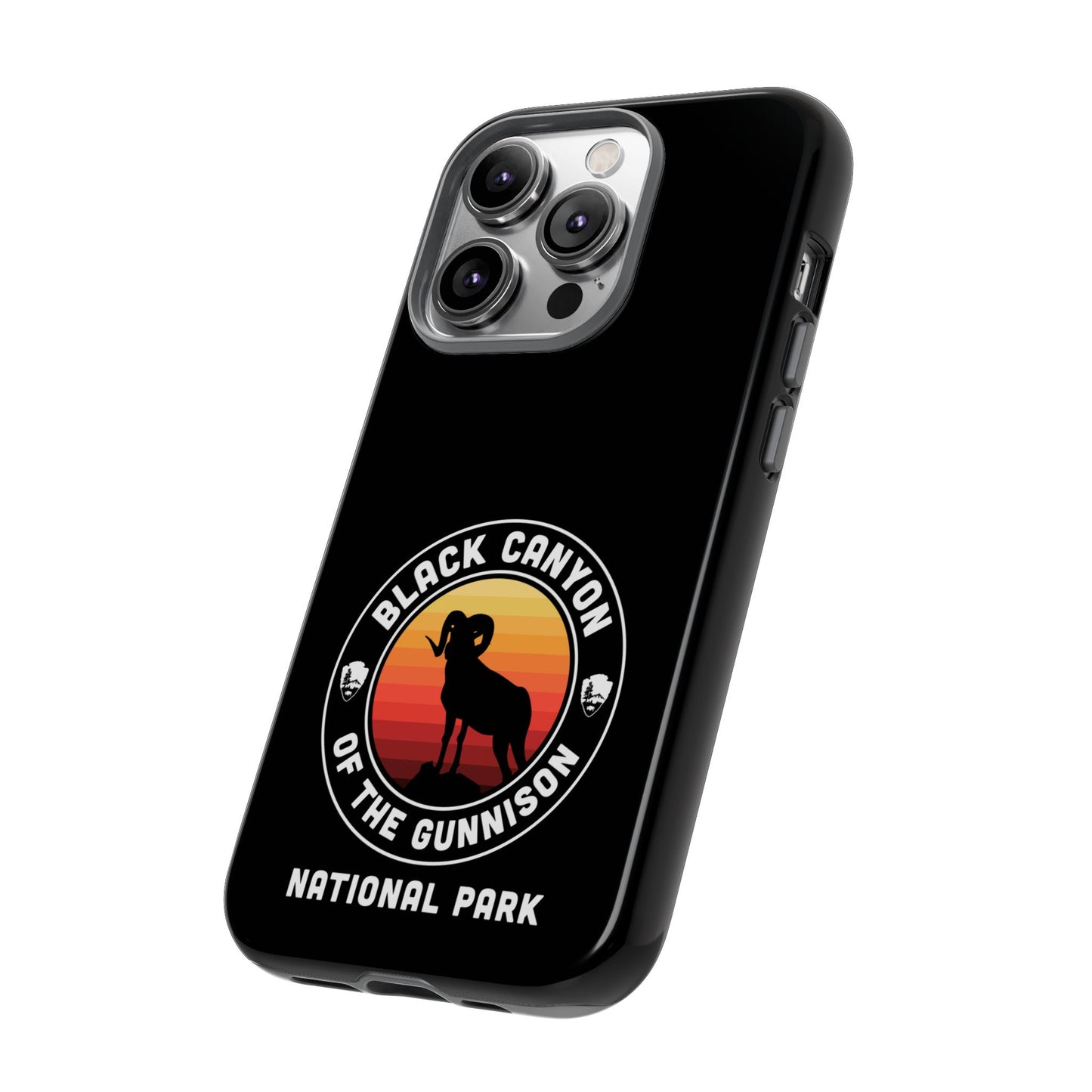 Black Canyon of the Gunnison National Park Phone Case - Round Emblem Design