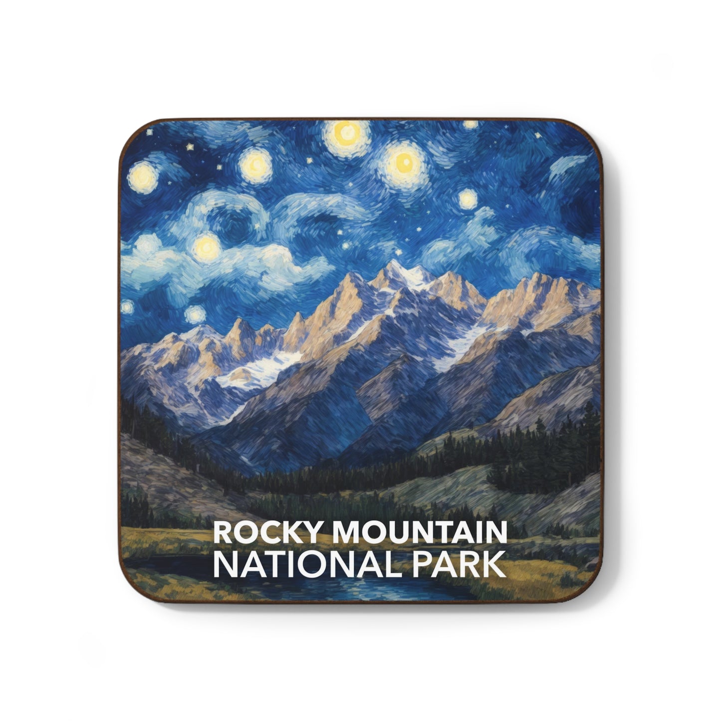 Rocky Mountain National Park Coaster - The Starry Night