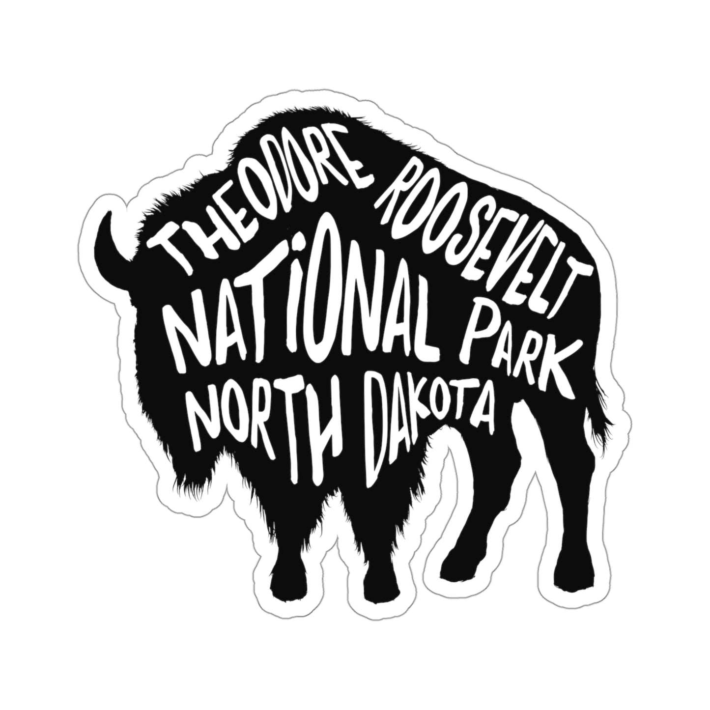 Theodore Roosevelt National Park Sticker - Bison