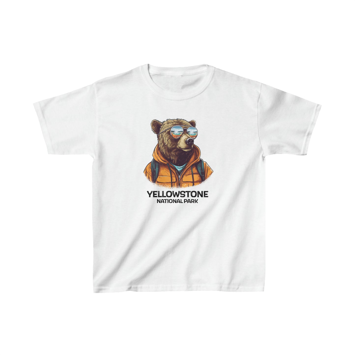 Yellowstone National Park Child T-Shirt - Cool Grizzly Bear