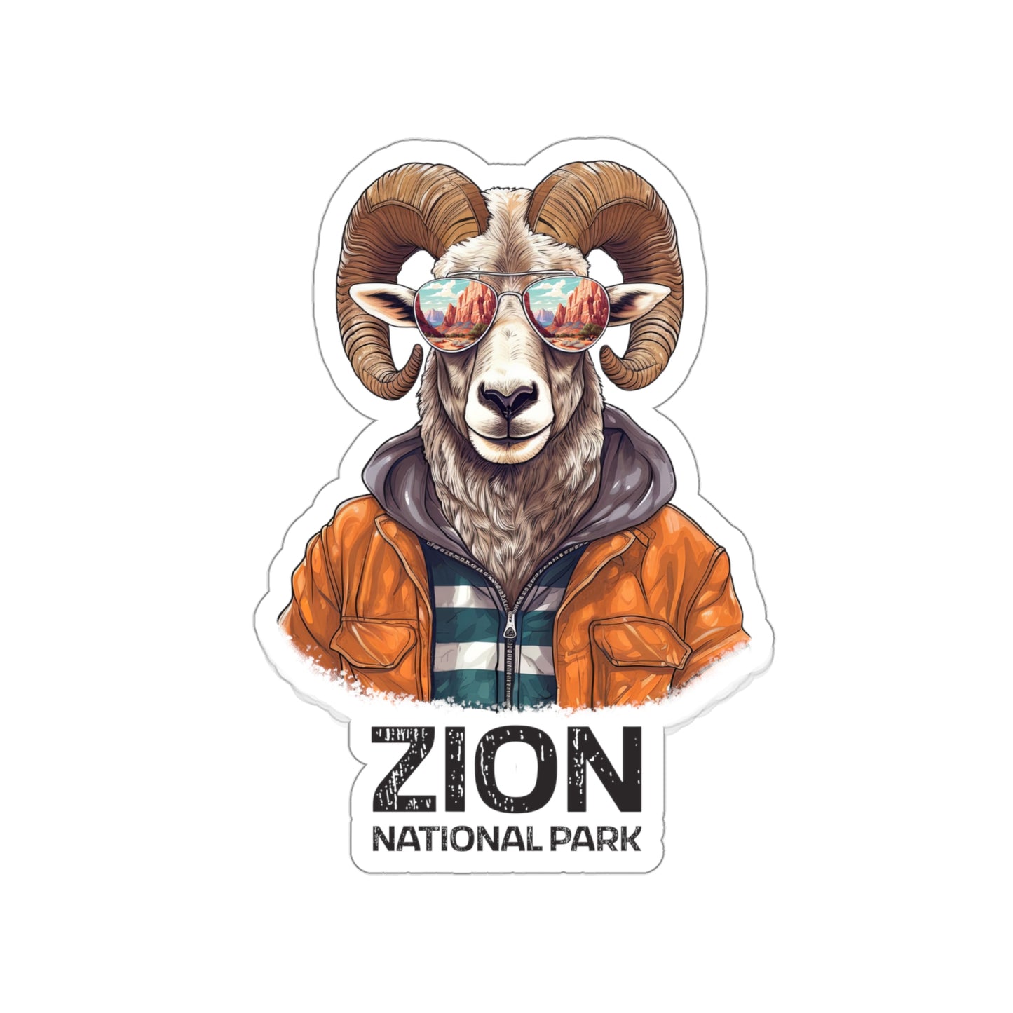 Zion National Park Sticker - Bighorn Sheep