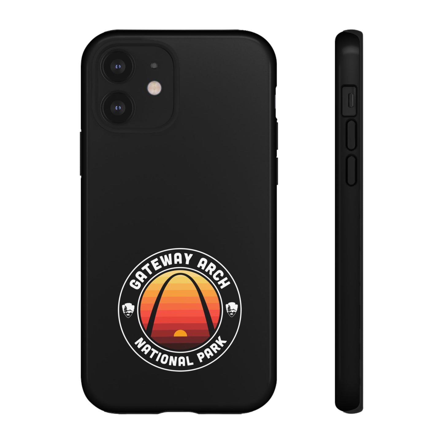Gateway Arch National Park Phone Case - Round Emblem Design