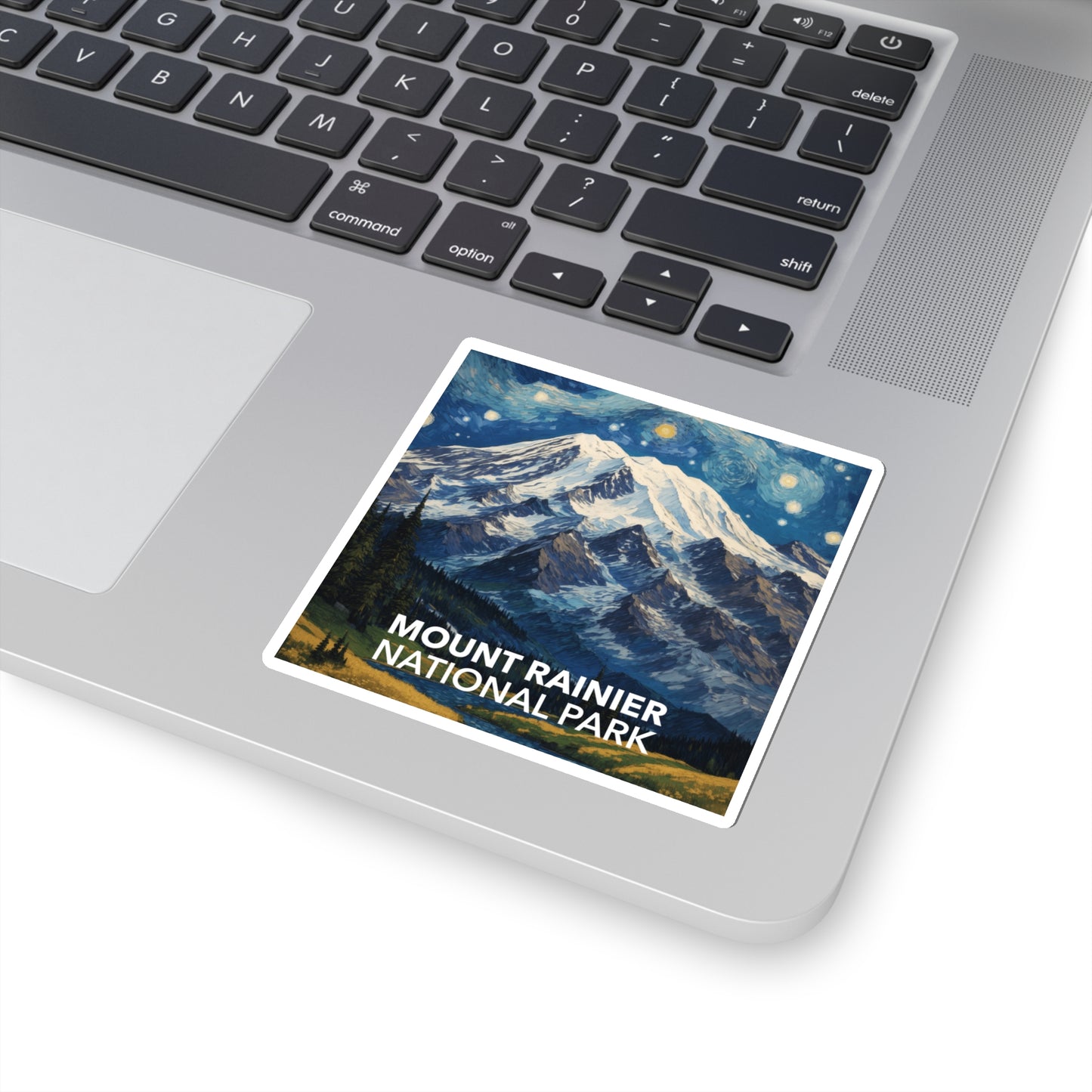 Mount Rainier National Park Sticker - The Starry Night