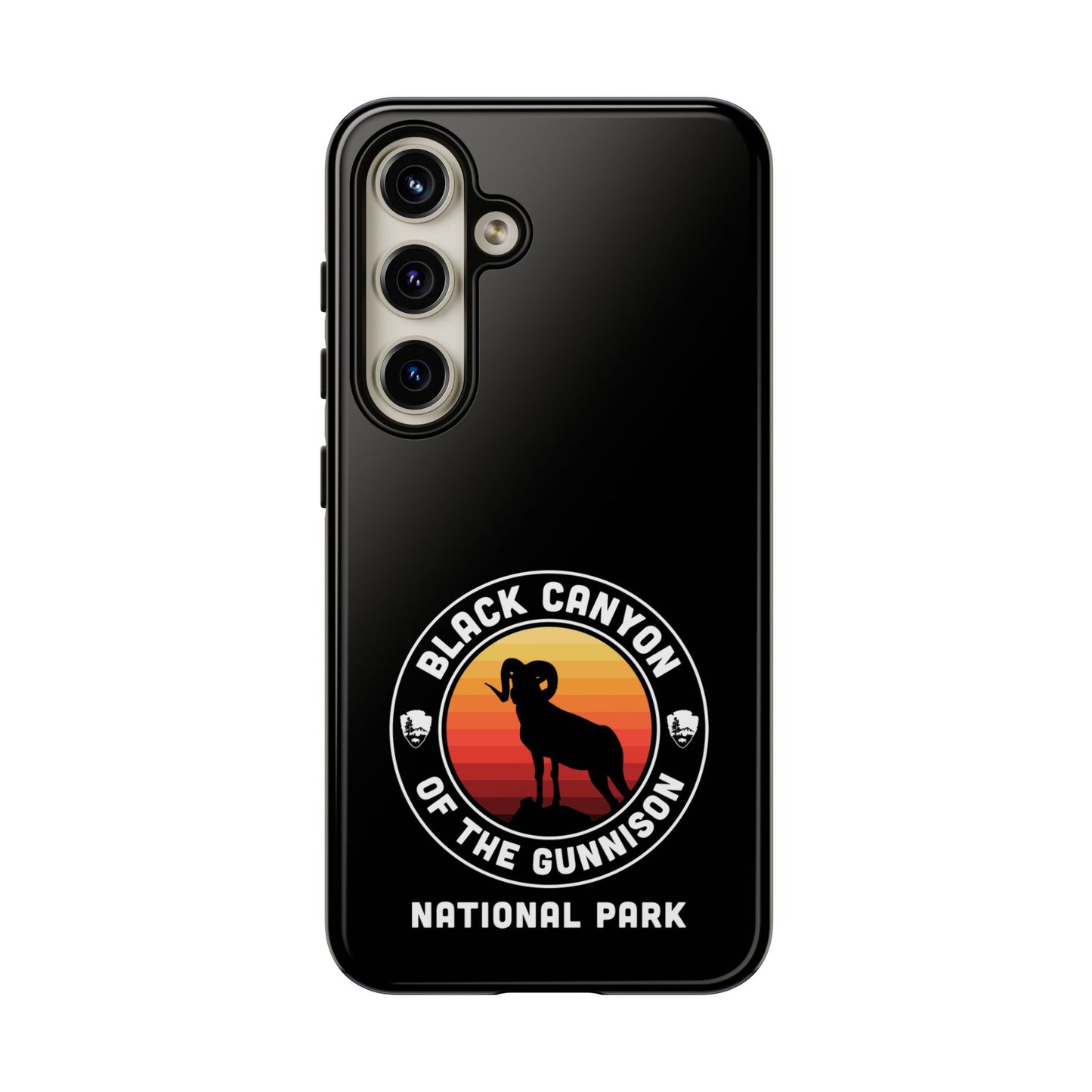 Black Canyon of the Gunnison National Park Phone Case - Round Emblem Design