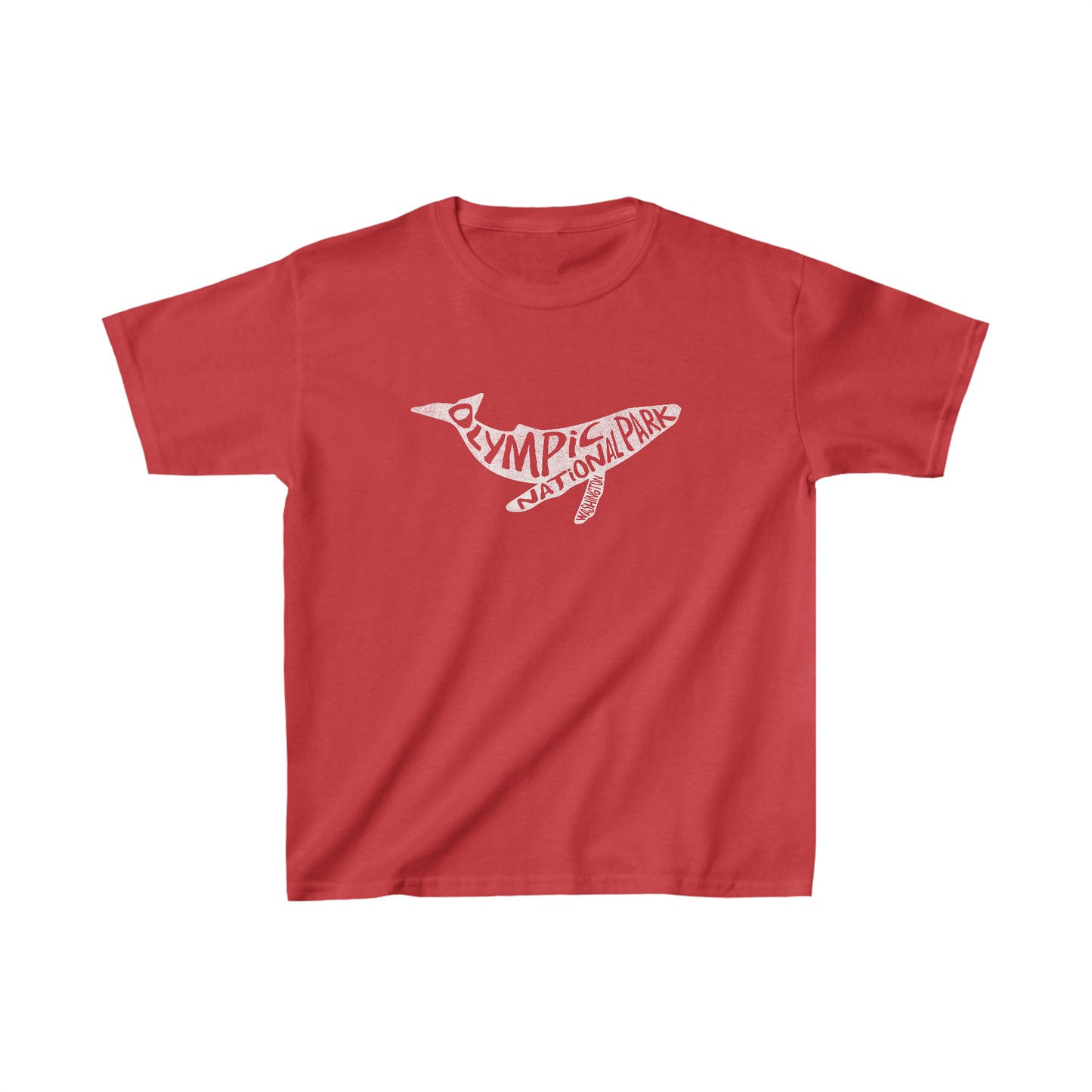 Olympic National Park Child T-Shirt - Humpback Whale Chunky Text