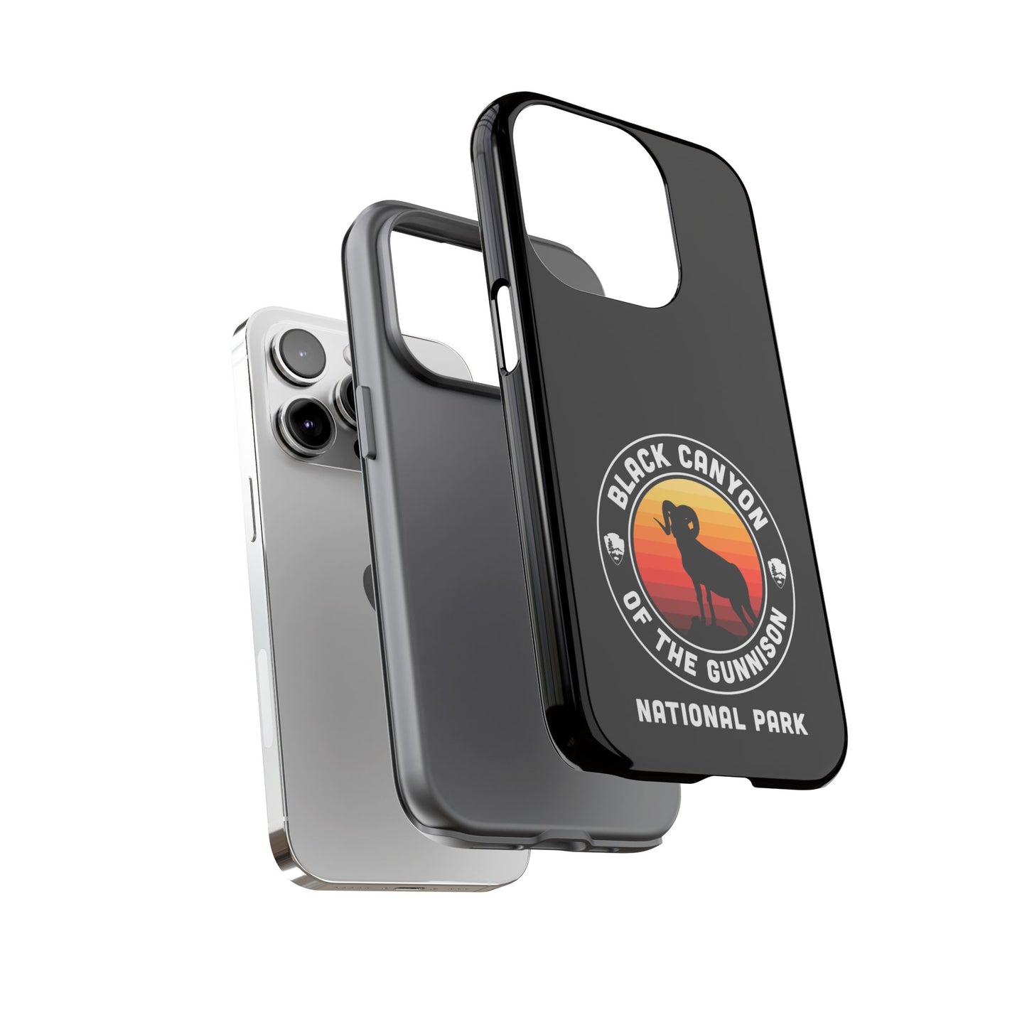 Black Canyon of the Gunnison National Park Phone Case - Round Emblem Design