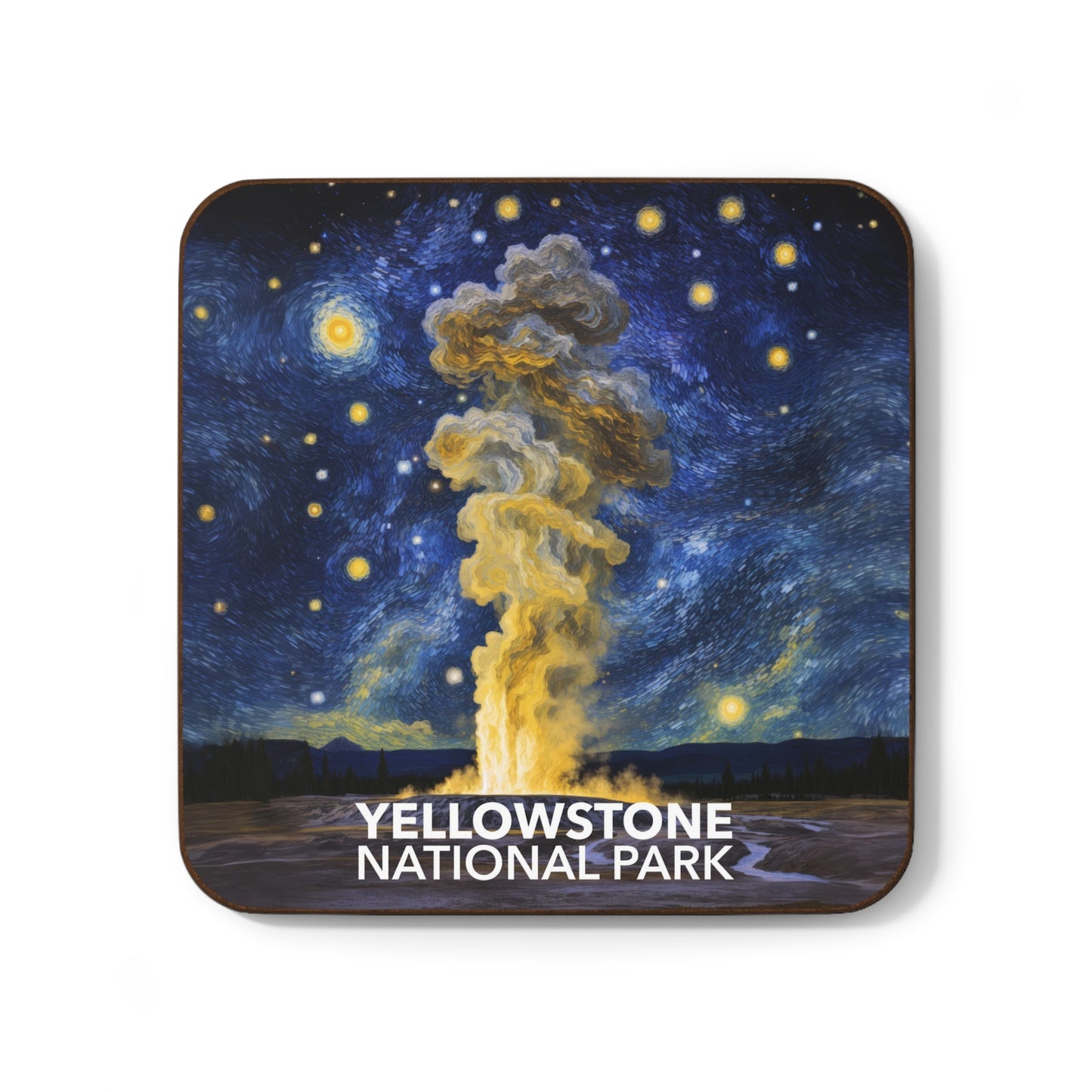Yellowstone National Park Coaster - The Starry Night