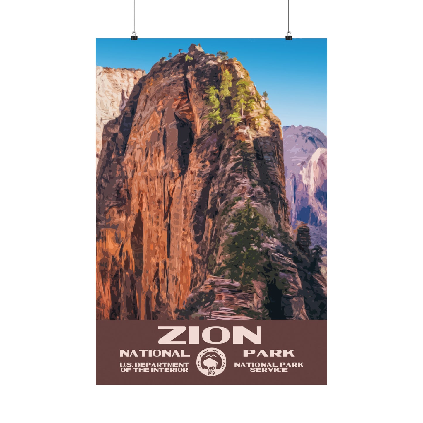 Zion National Park Poster