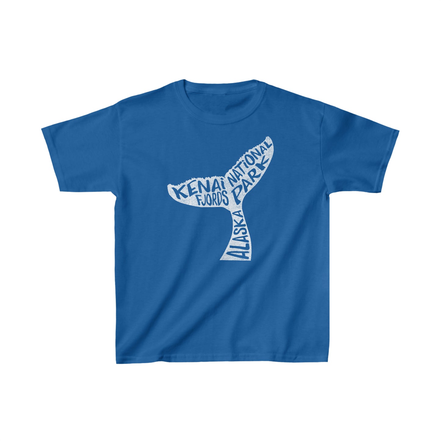 Kenia Fjords National Park Child T-Shirt - Whale Tail Chunky Text