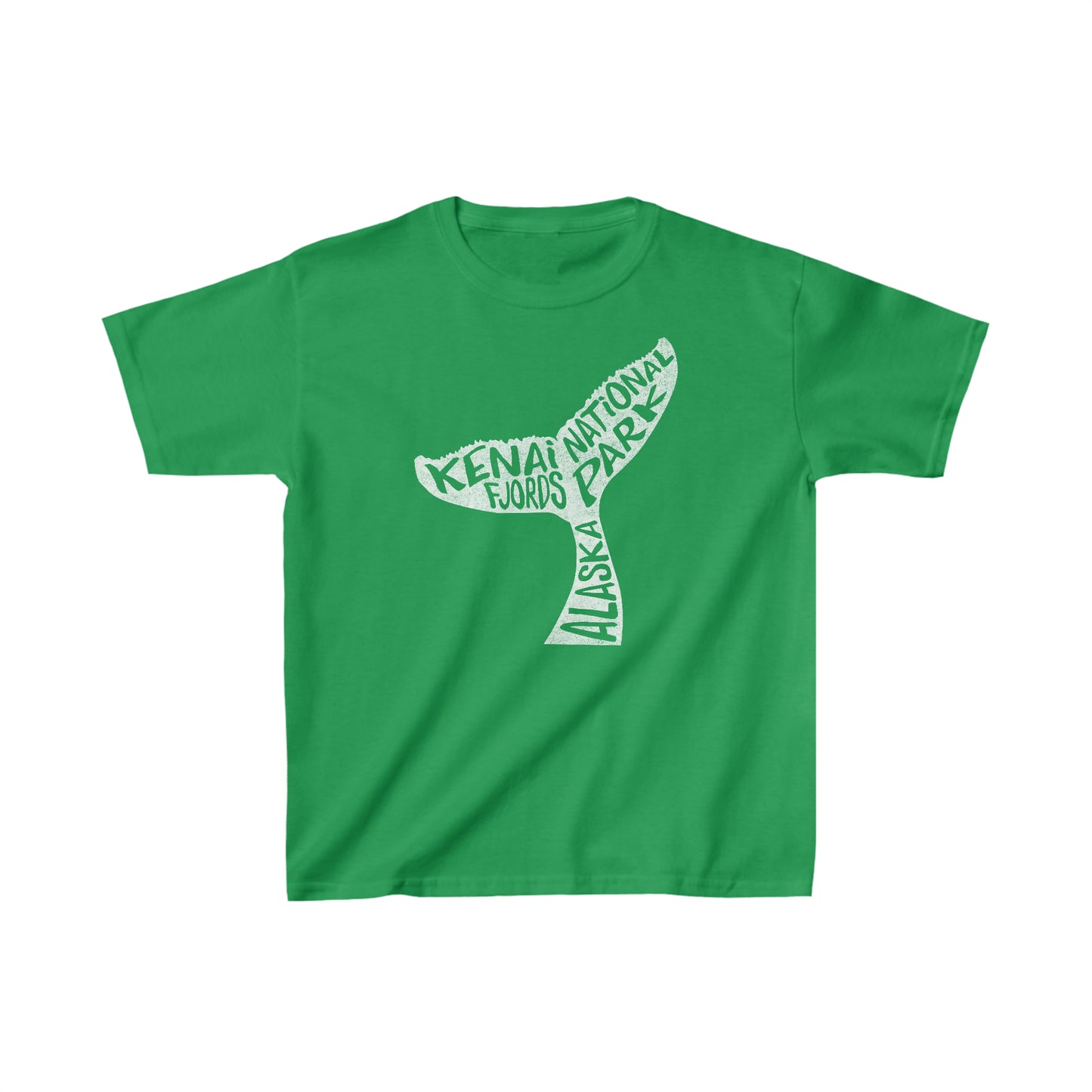 Kenia Fjords National Park Child T-Shirt - Whale Tail Chunky Text