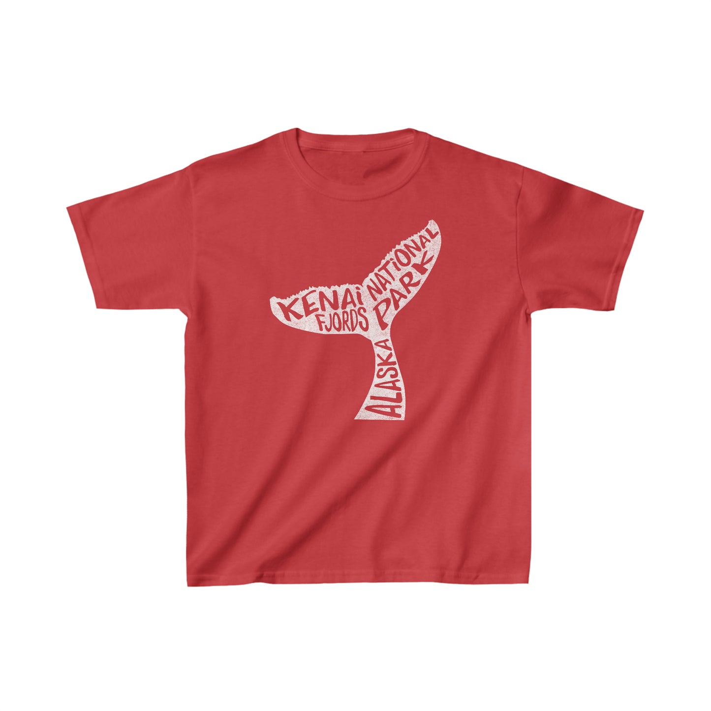 Kenia Fjords National Park Child T-Shirt - Whale Tail Chunky Text
