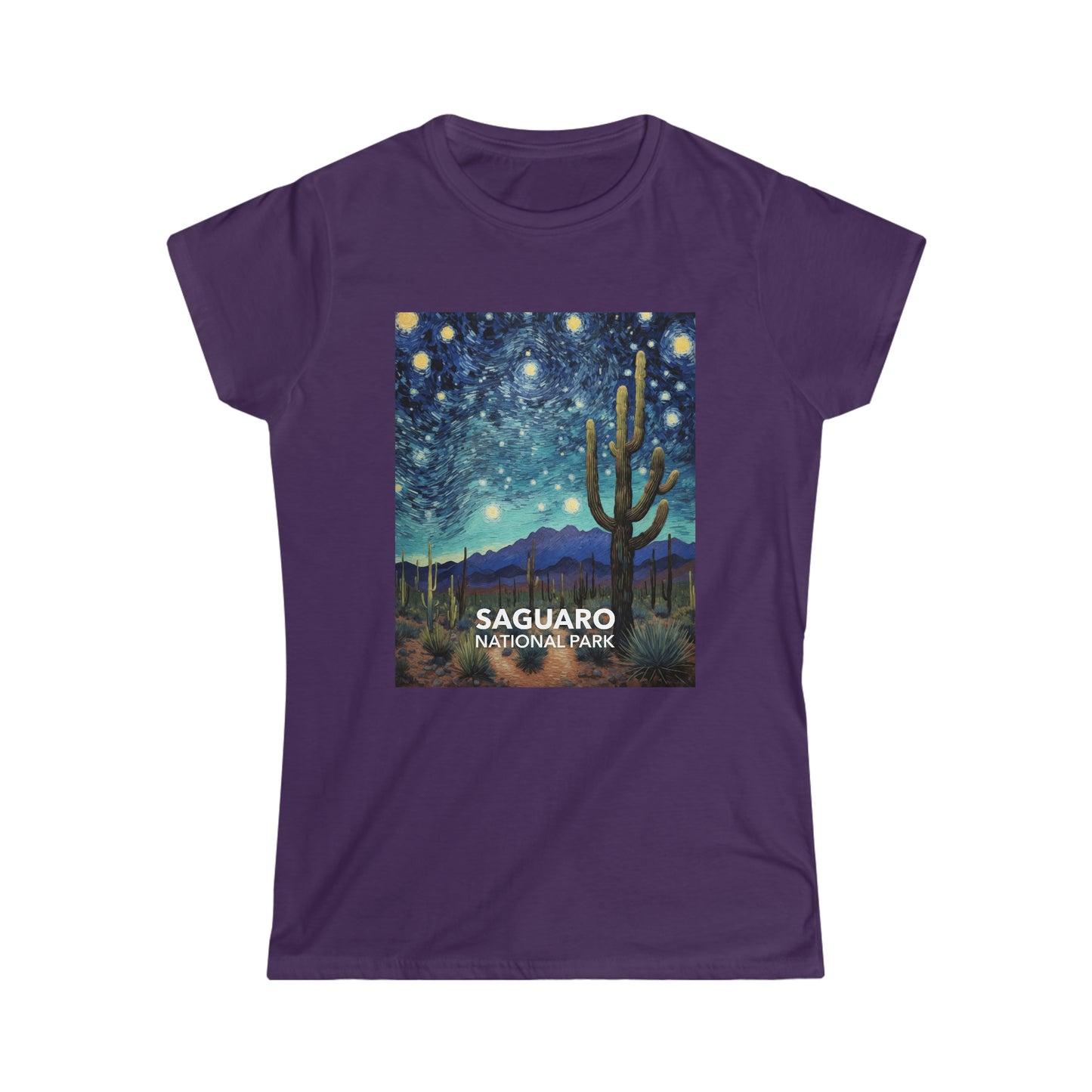 Saguaro National Park T-Shirt - Women's Starry Night