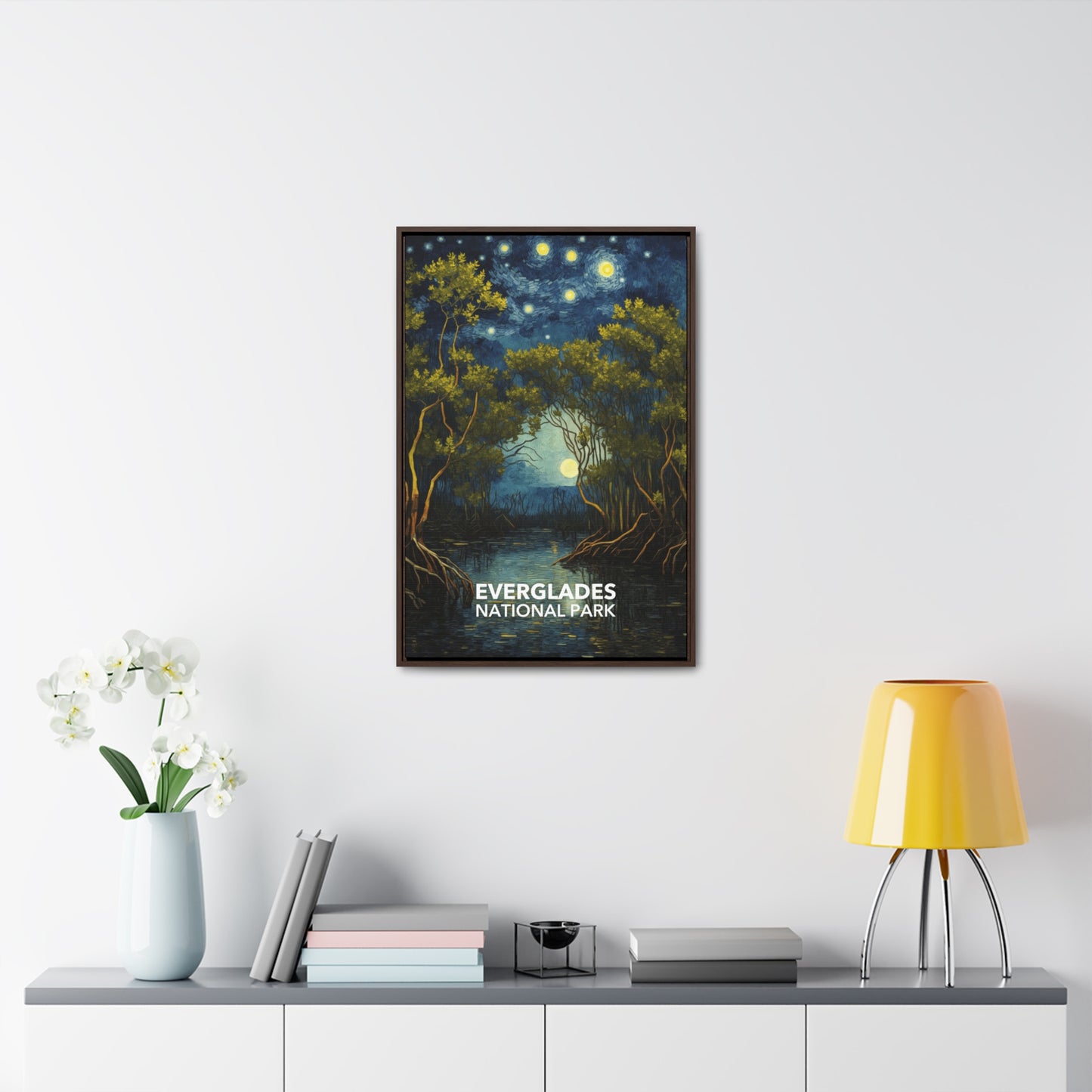 Everglades National Park Framed Canvas - The Starry Night
