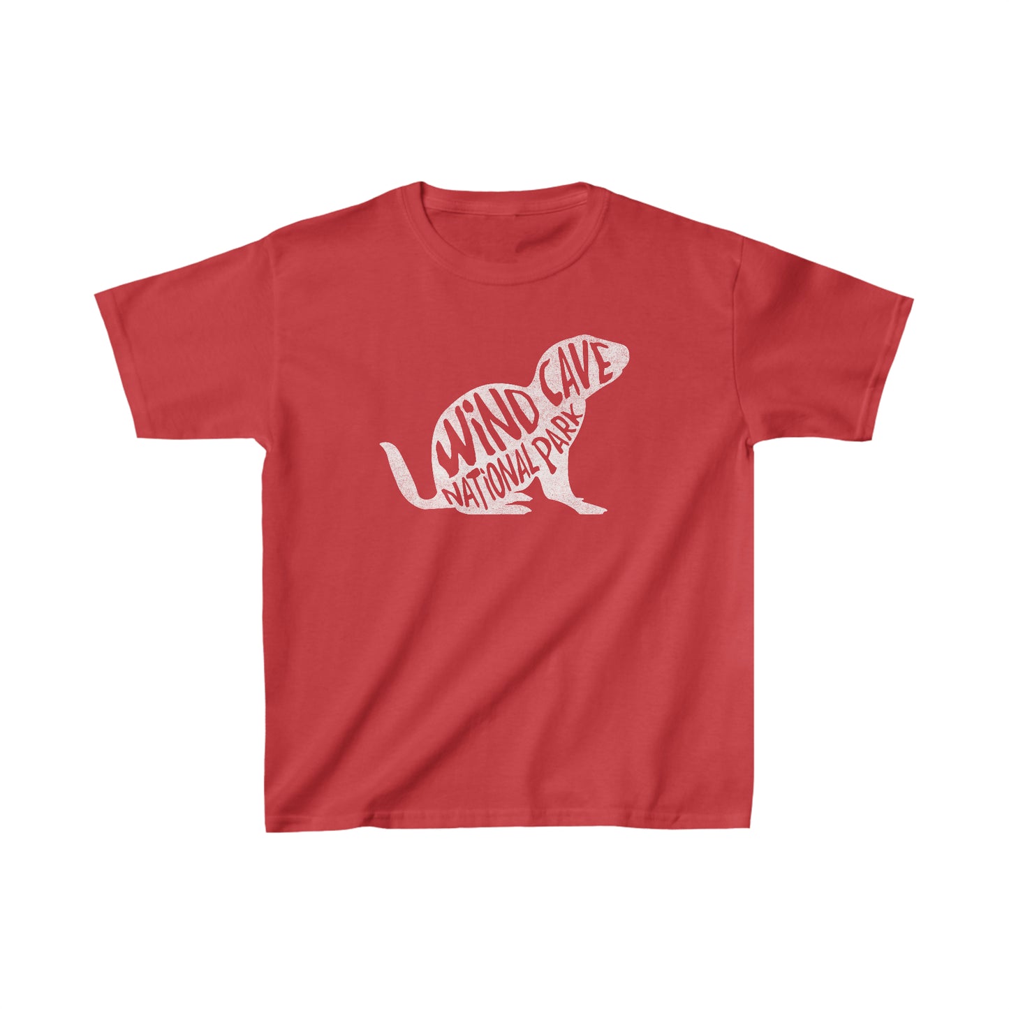 Wind Cave National Park Child T-Shirt - Prairie Dog Chunky Text