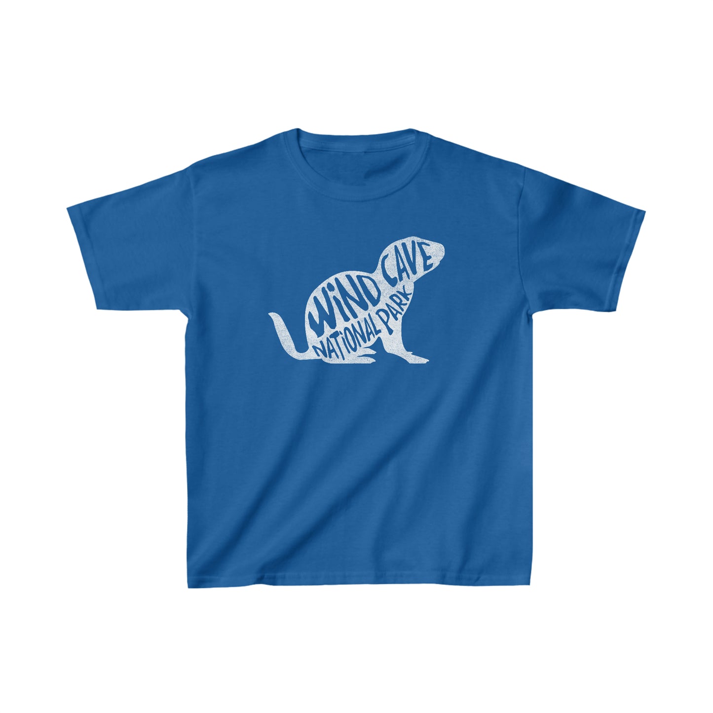 Wind Cave National Park Child T-Shirt - Prairie Dog Chunky Text