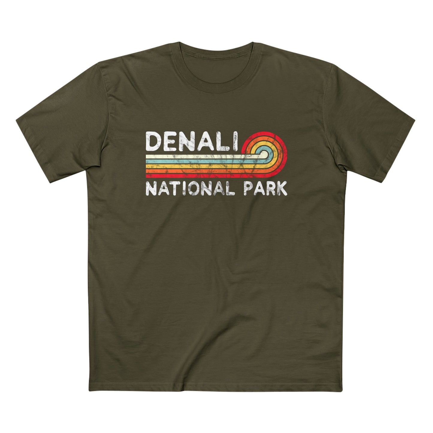Denali National Park T-Shirt - Vintage Stretched Sunrise