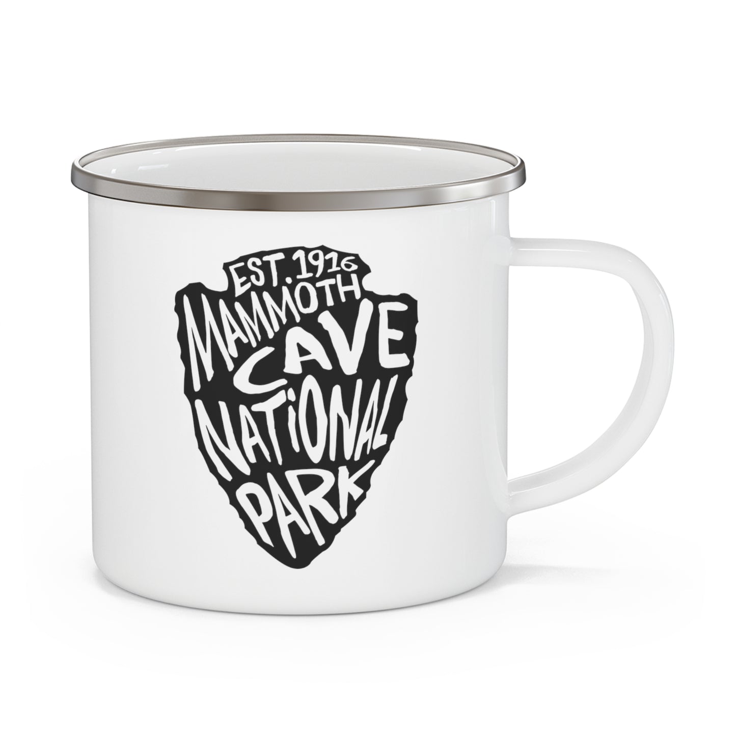 Mammoth Cave National Park Enamel Camping Mug - Arrowhead