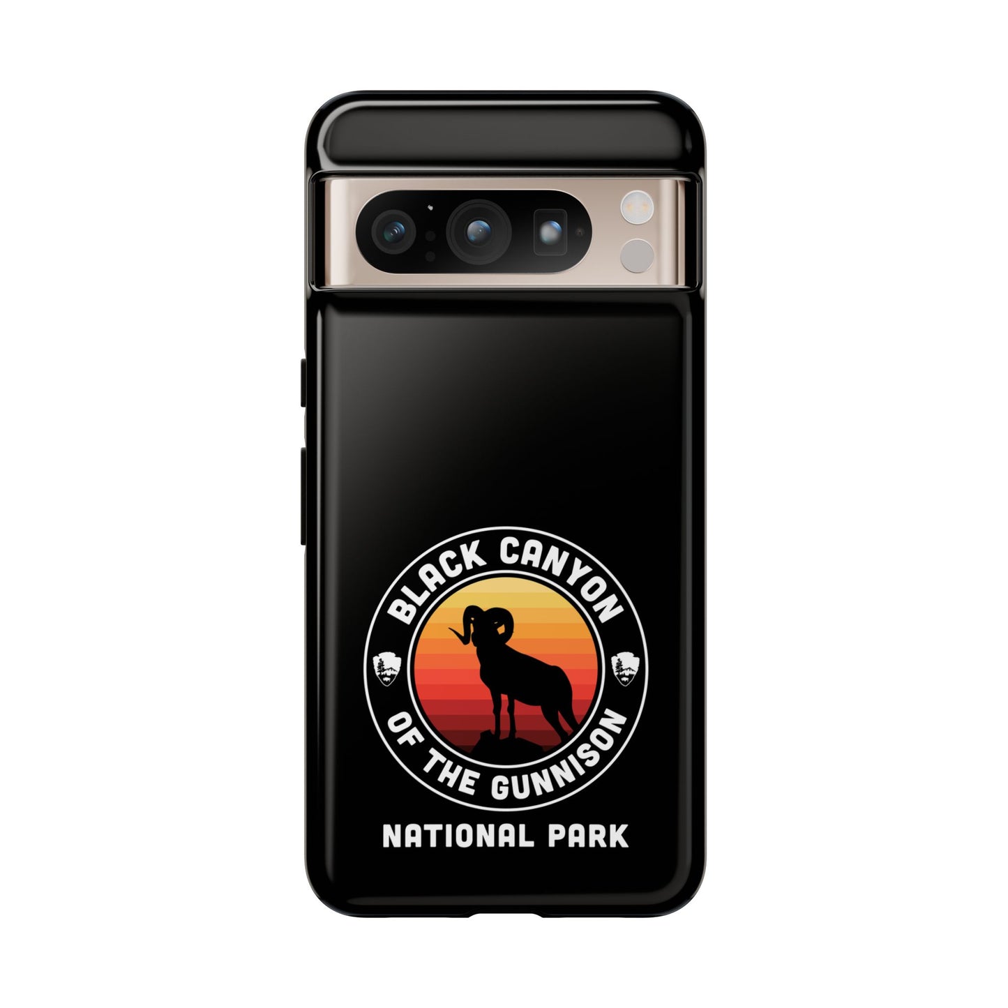 Black Canyon of the Gunnison National Park Phone Case - Round Emblem Design