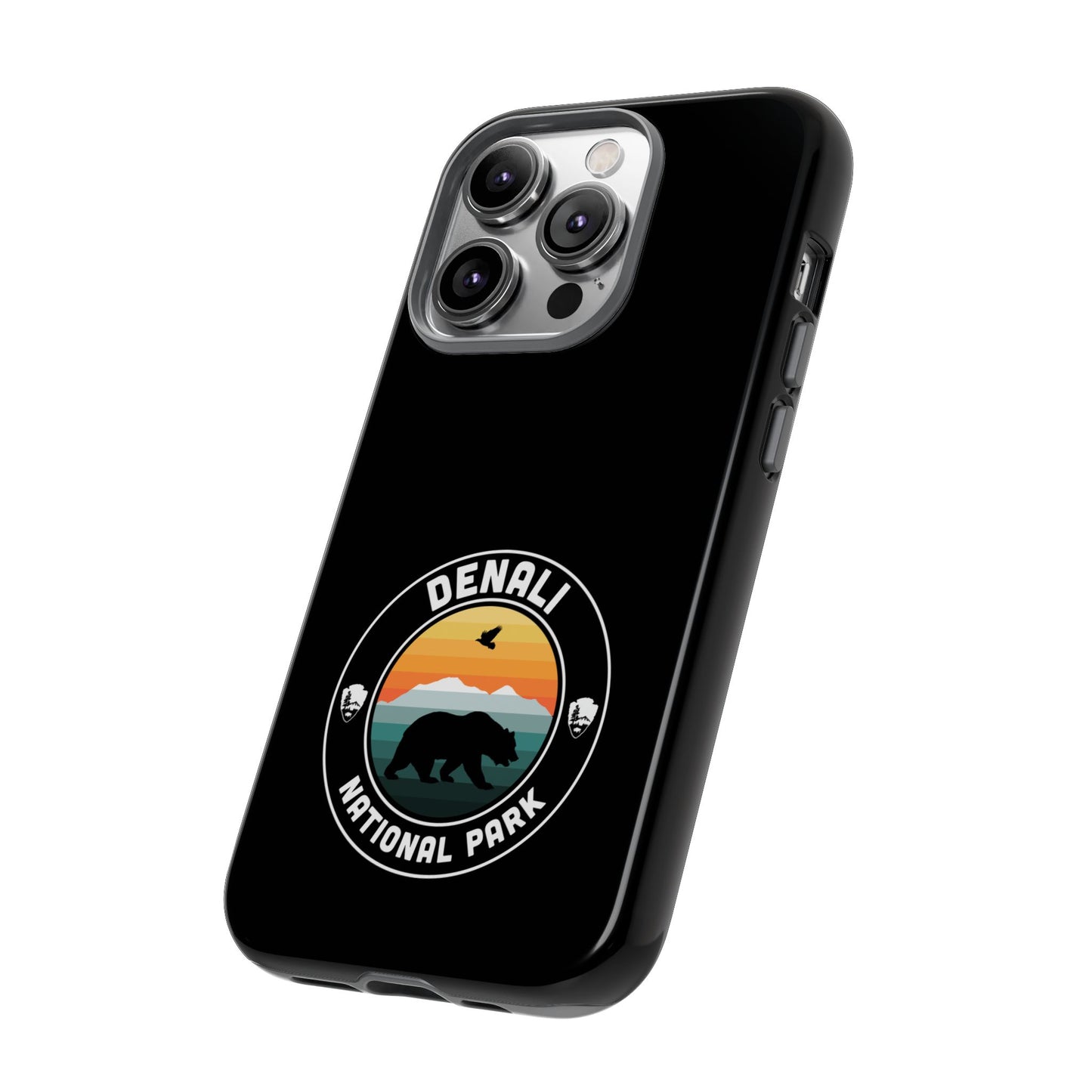 Denali National Park Phone Case - Round Emblem Design
